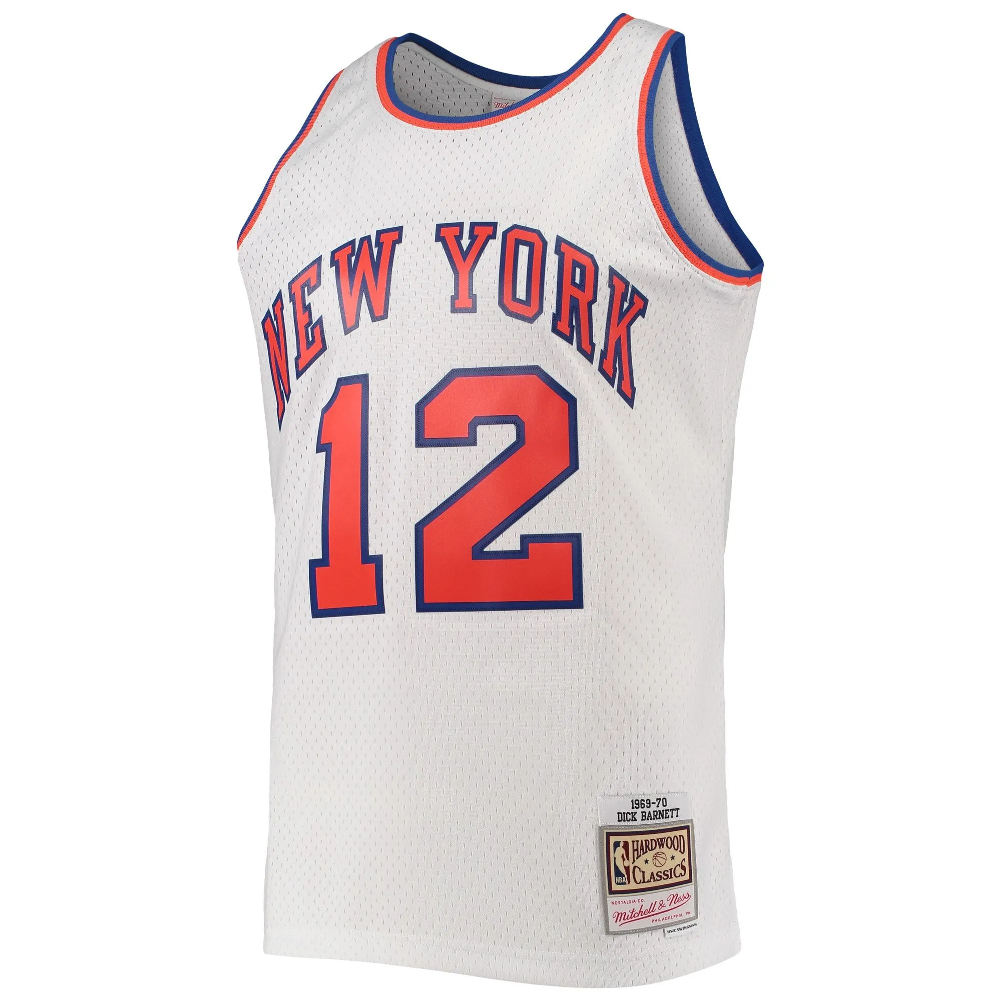 Dick Barnett New York Knicks Mitchell & Ness 1969/70 Hardwood Classics Swingman Jersey - White