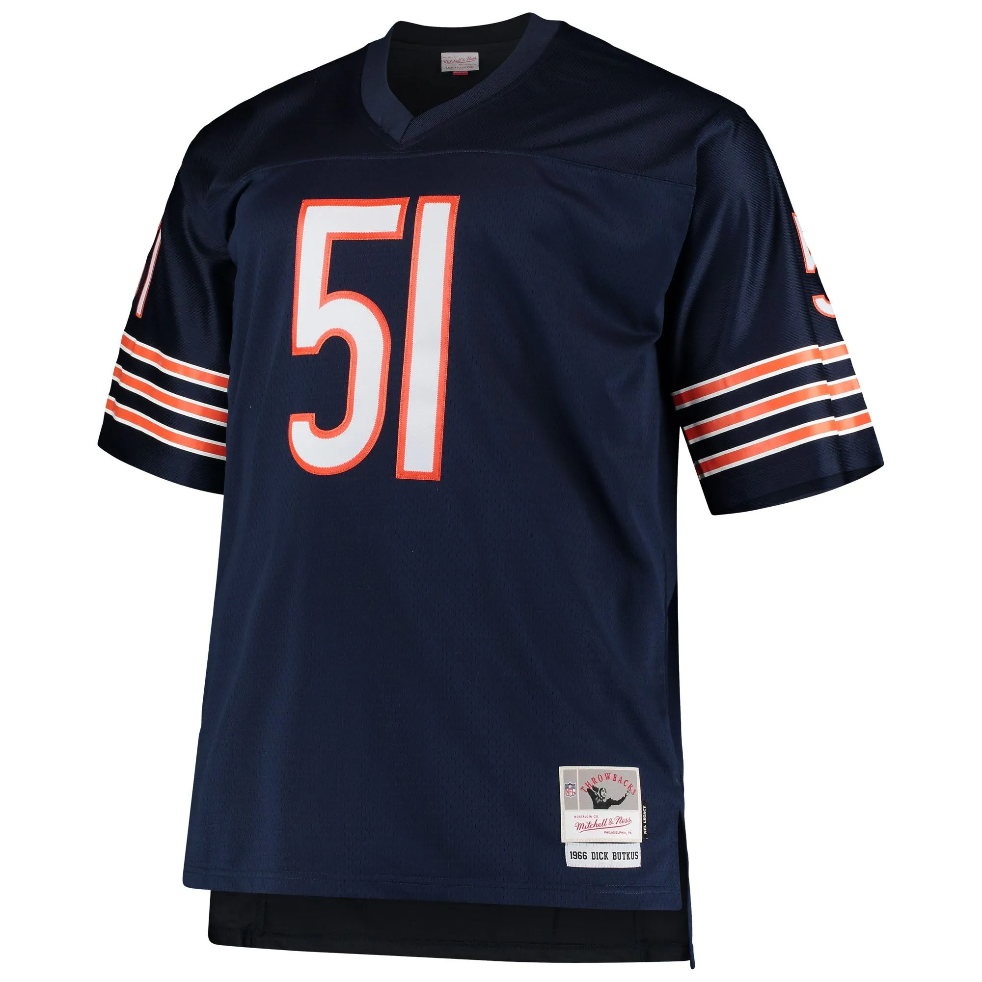 Dick Butkus Chicago Bears Mitchell & Ness Big & Tall 1966 Retired Player Replica Jersey - Navy