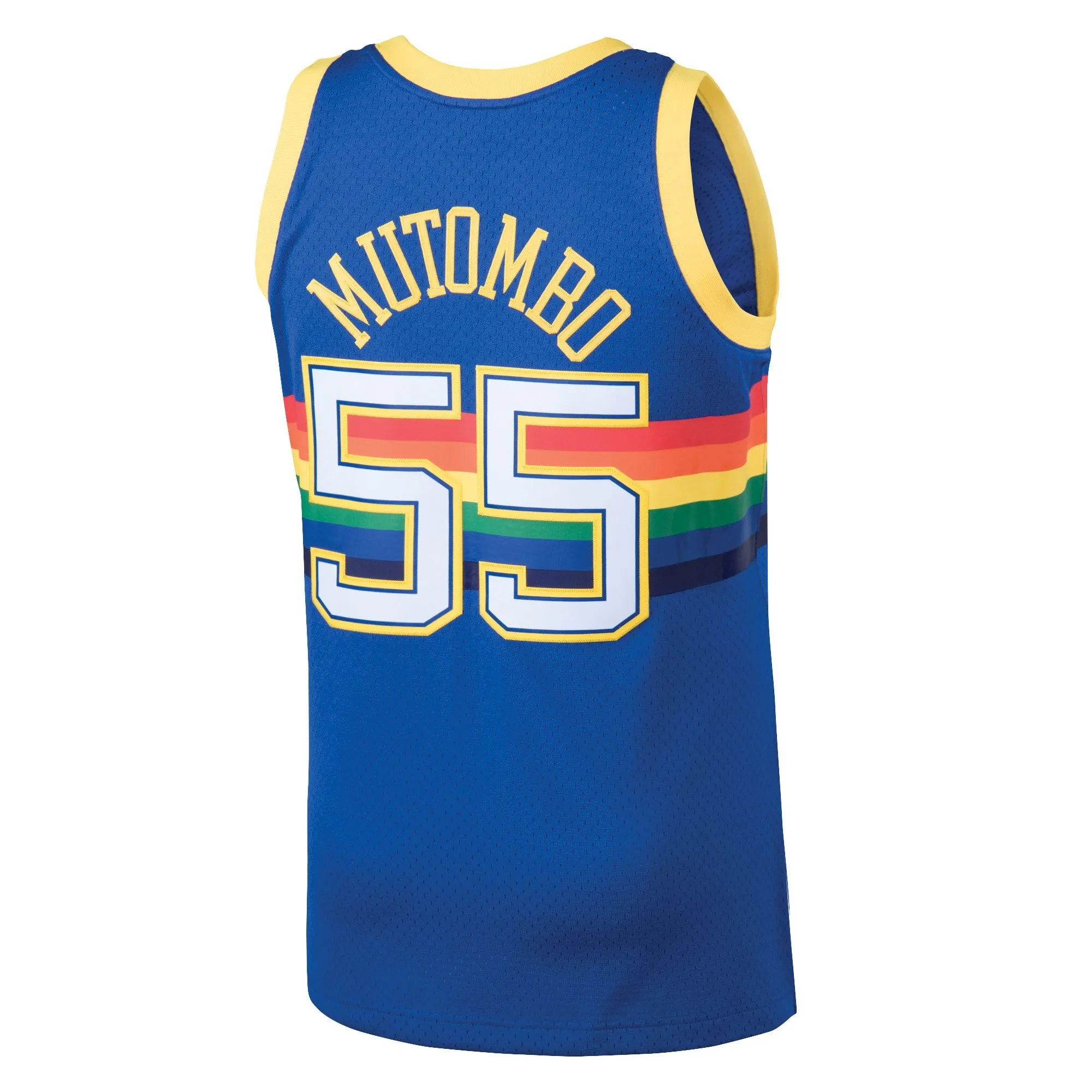 Dikembe Mutombo Denver Nuggets Mitchell & Ness 1991/92 Hardwood Classics Swingman Jersey - Blue