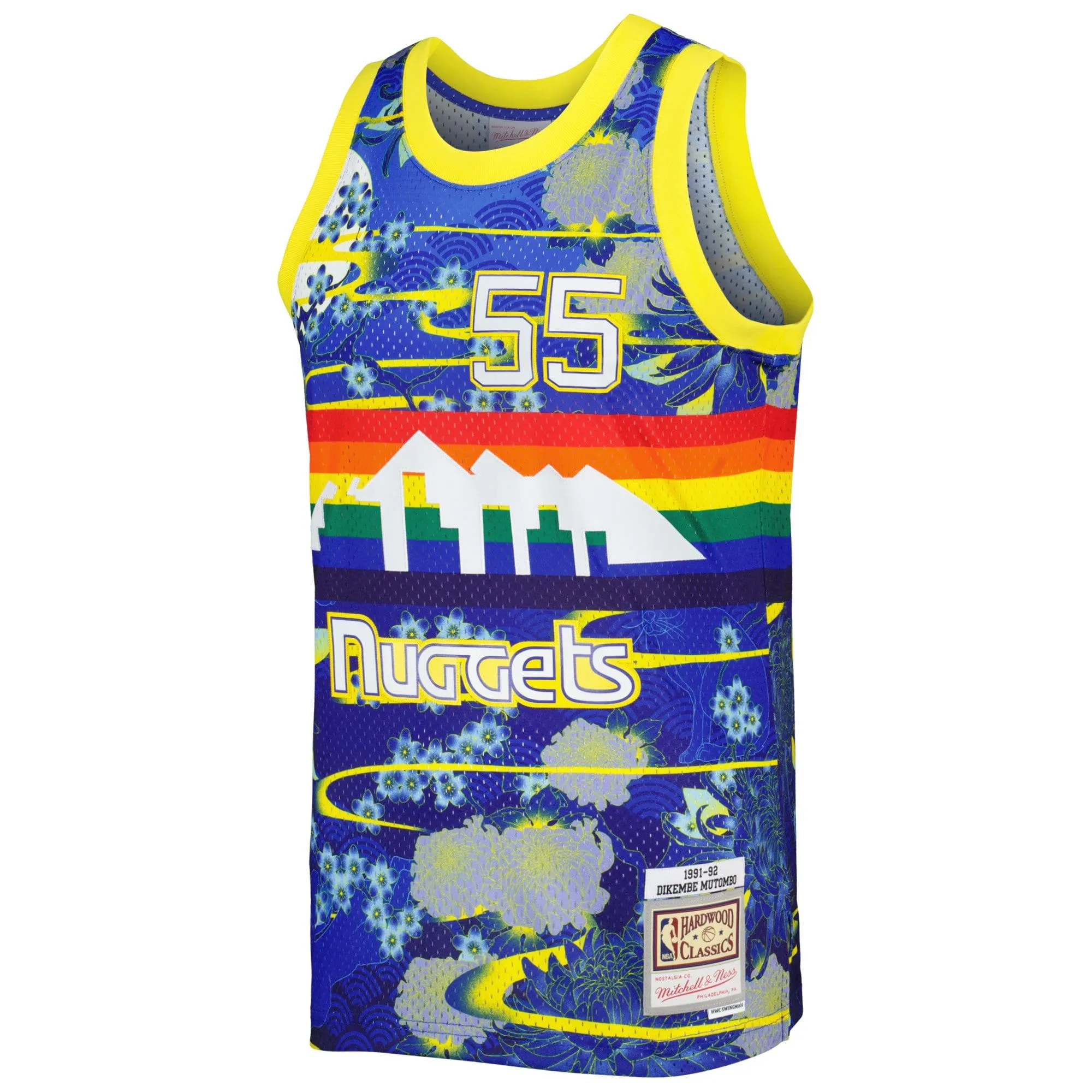 Dikembe Mutombo Denver Nuggets Mitchell & Ness Hardwood Classics Lunar New Year Swingman Jersey - Blue