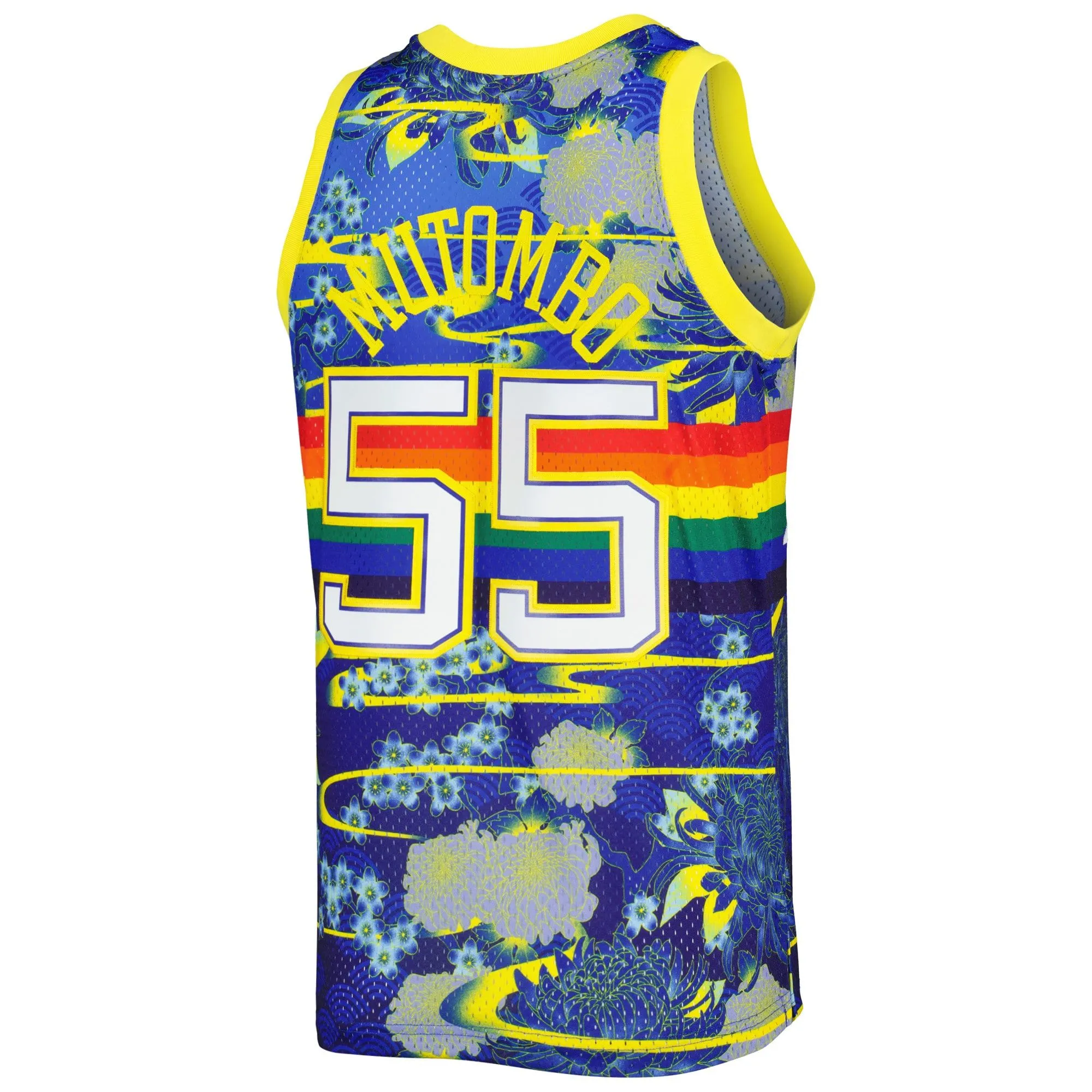 Dikembe Mutombo Denver Nuggets Mitchell & Ness Hardwood Classics Lunar New Year Swingman Jersey - Blue