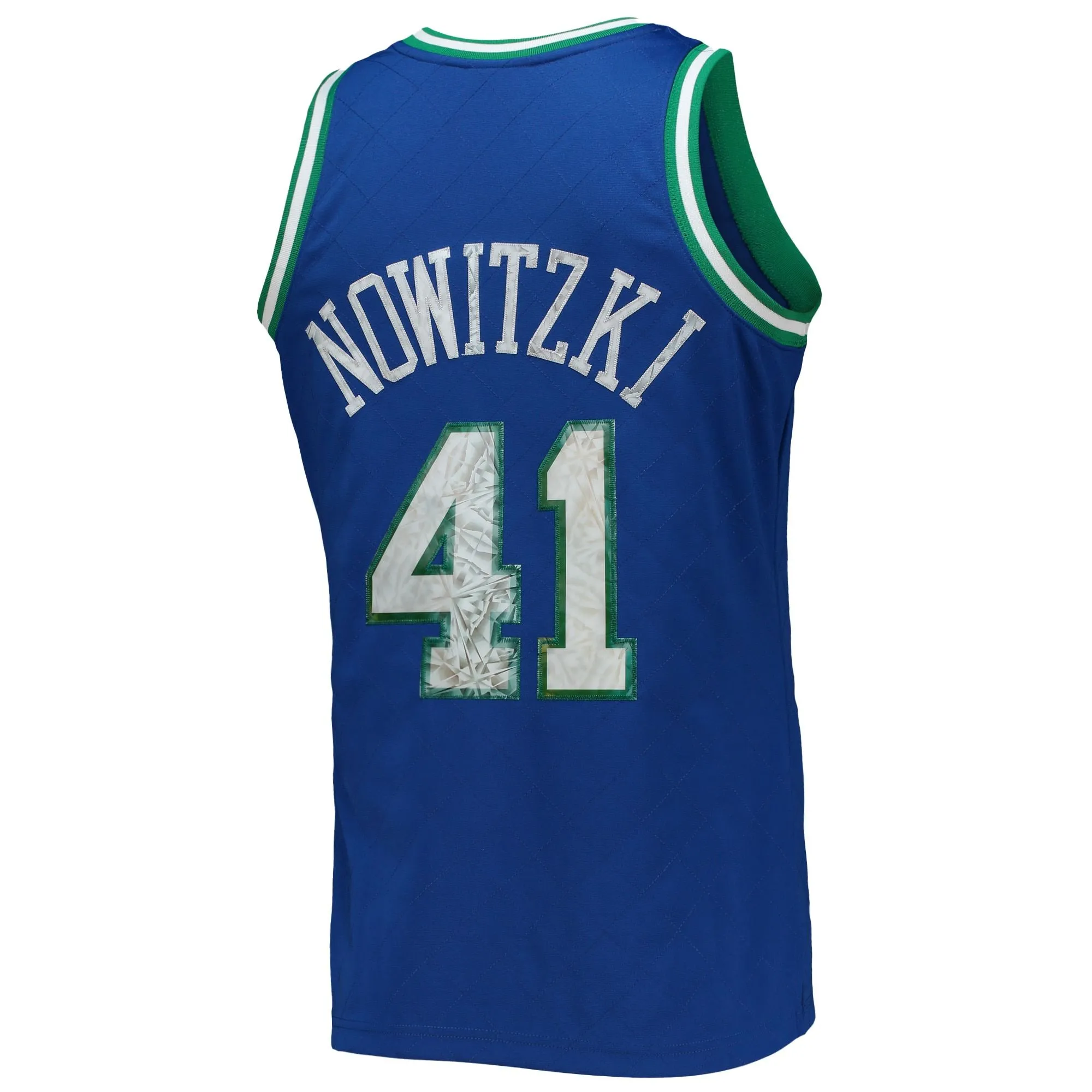 Dirk Nowitzki Dallas Mavericks Mitchell & Ness 1998/99 Hardwood Classics NBA 75th Anniversary Diamond Swingman Jersey - Blue