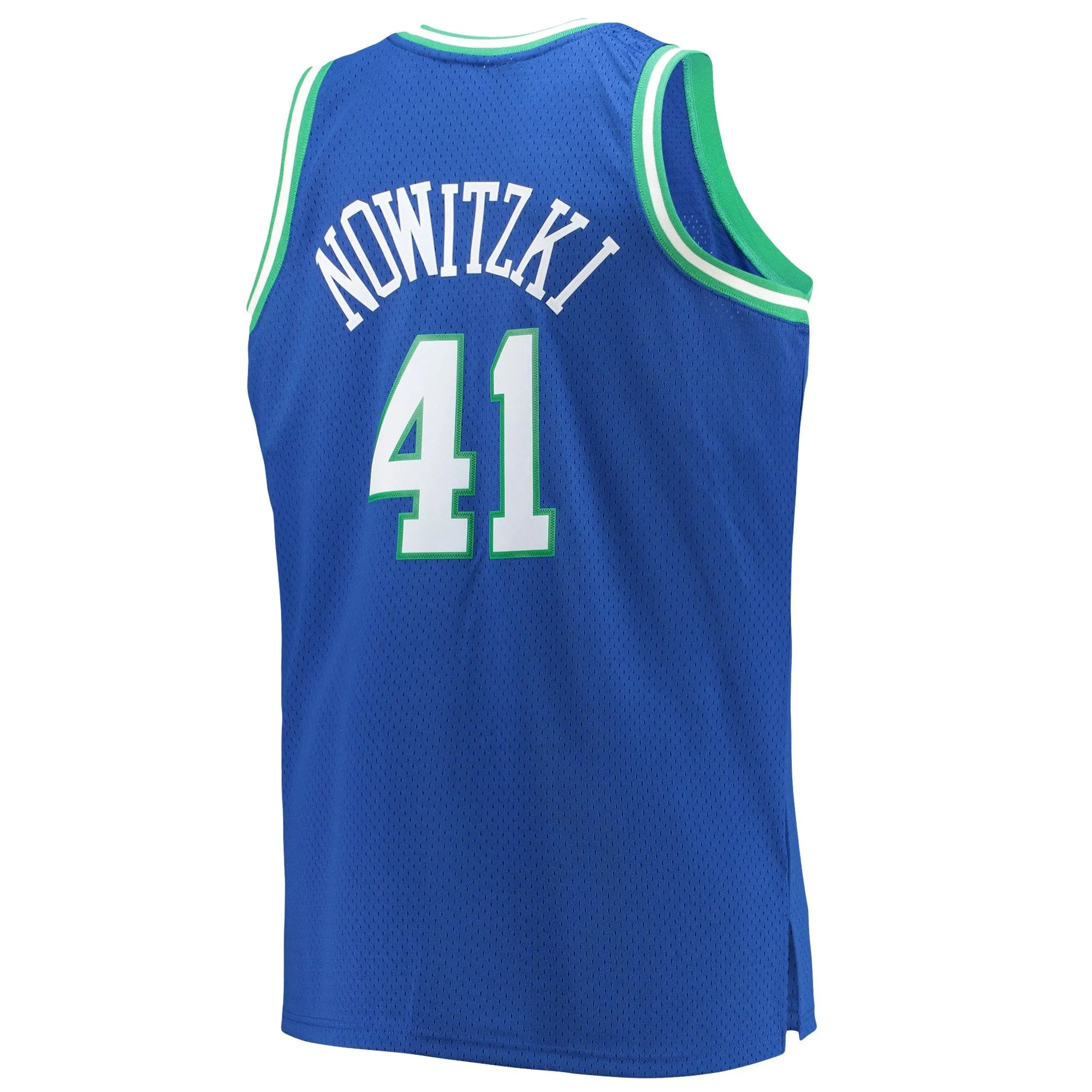 Dirk Nowitzki Dallas Mavericks Mitchell & Ness Big & Tall 1998/99 Hardwood Classics Swingman Jersey - Blue