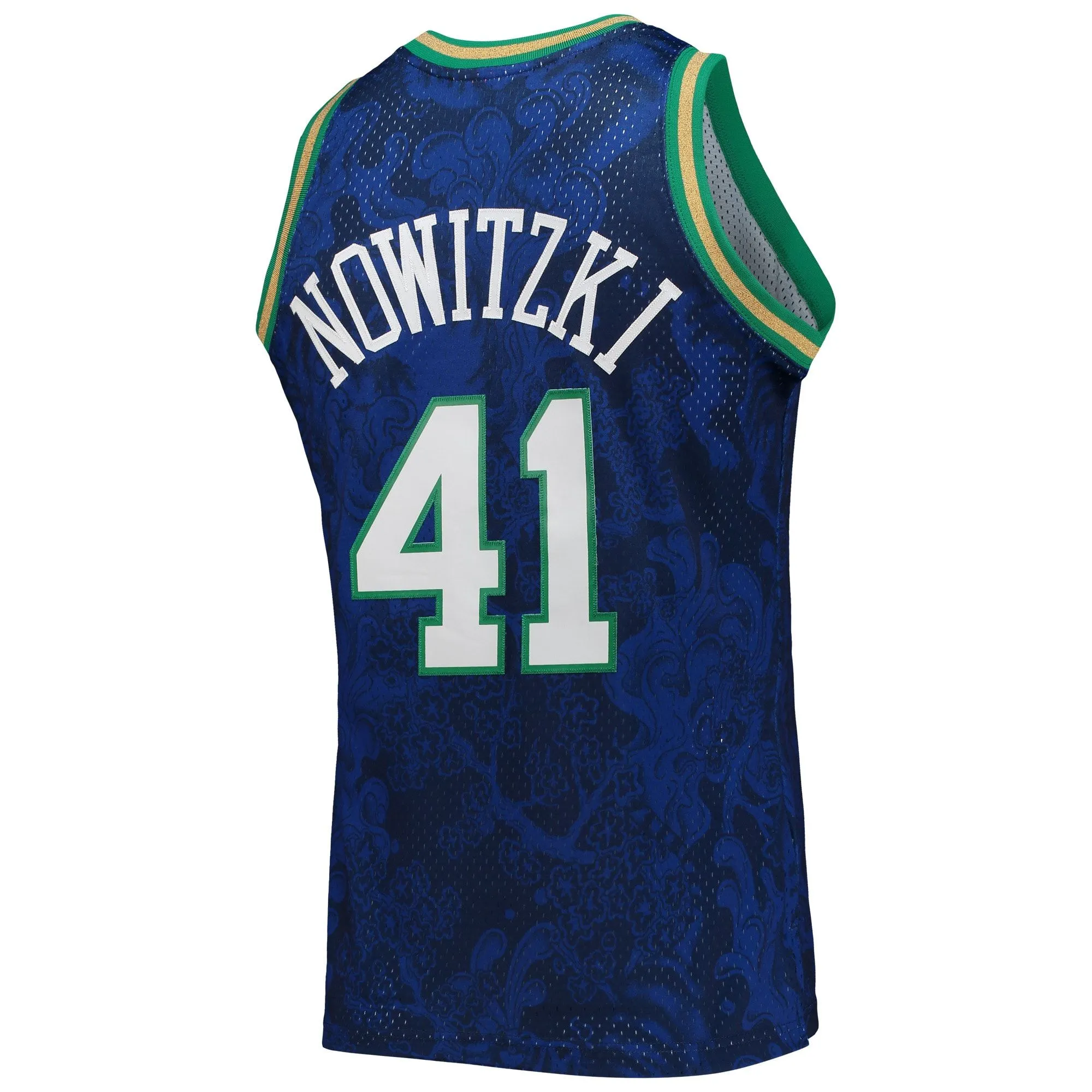 Dirk Nowitzki Dallas Mavericks Mitchell & Ness Hardwood Classics 1998/99 Lunar New Year Swingman Jersey - Blue