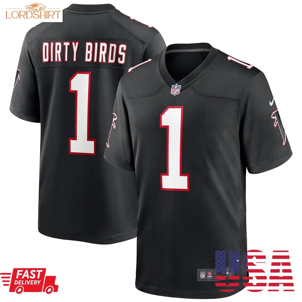 Dirty Birds Atlanta Falcons  Throwback Game Jersey   Black