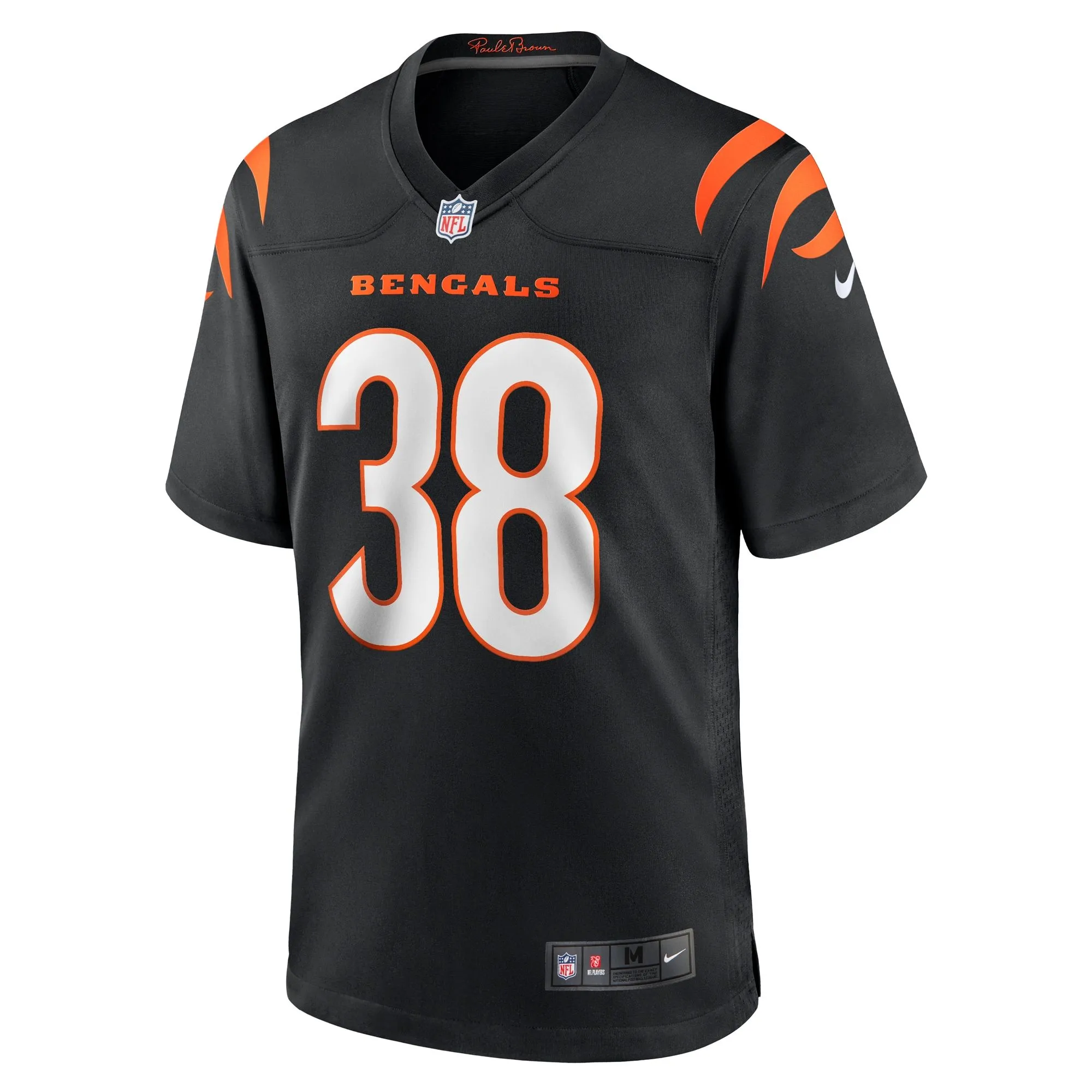 DJ Ivey Cincinnati Bengals  Team Game Jersey -  Black