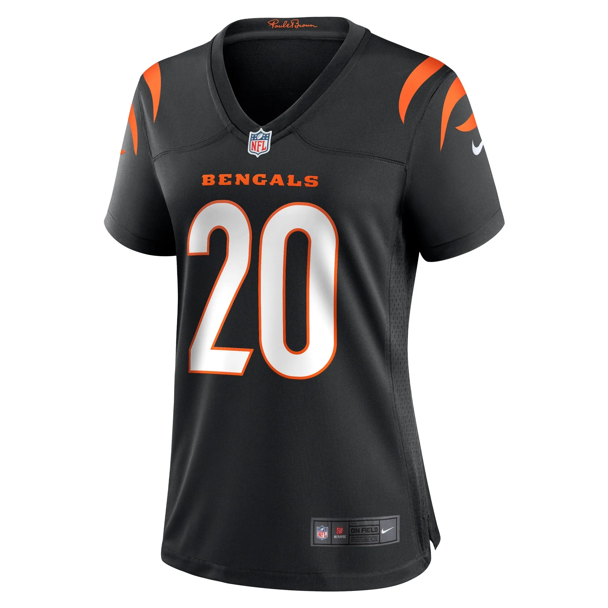 DJ Turner Cincinnati Bengals  Women's Team Game Jersey -  Black