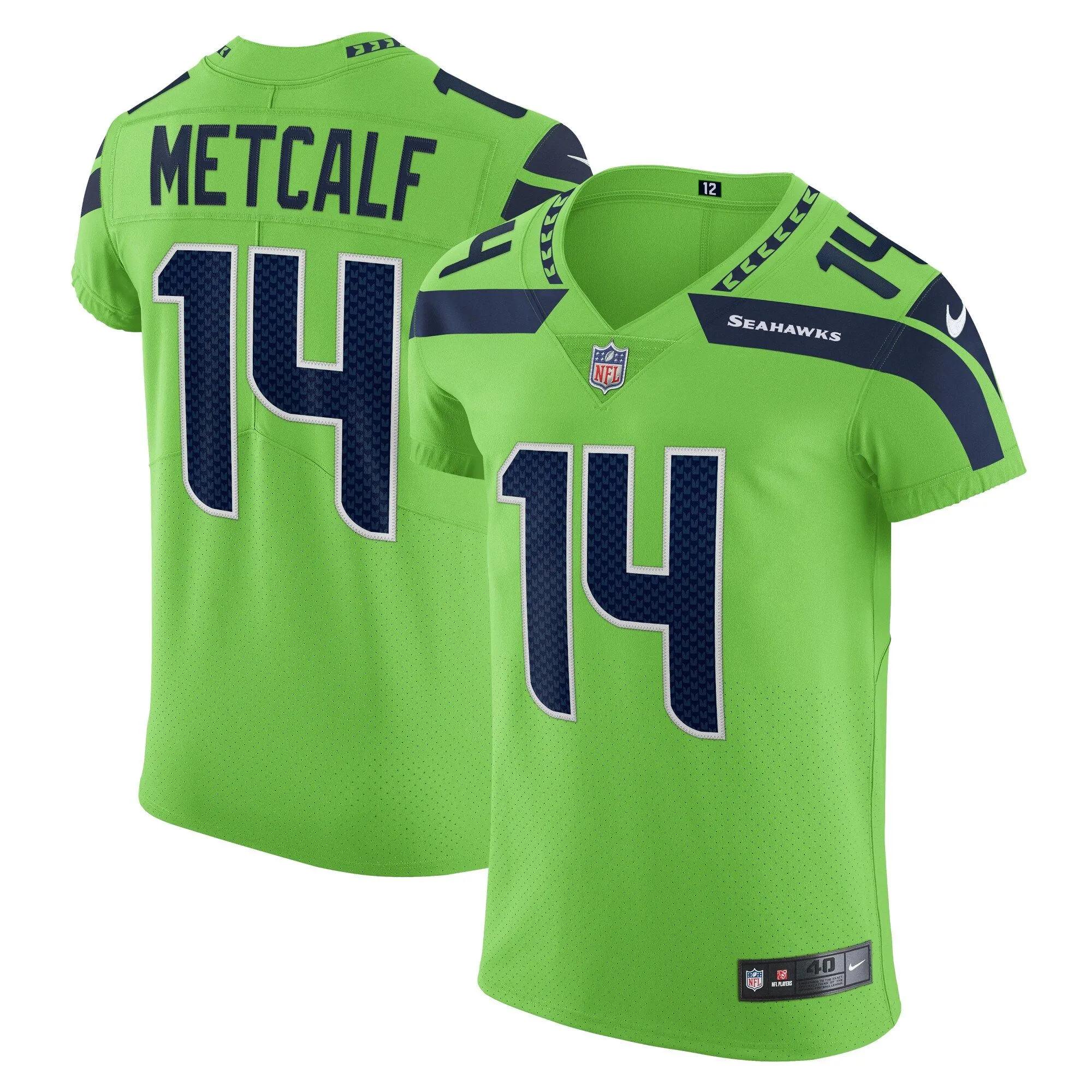 DK Metcalf Seattle Seahawks  Alternate Vapor Elite Player Jersey - Neon Green