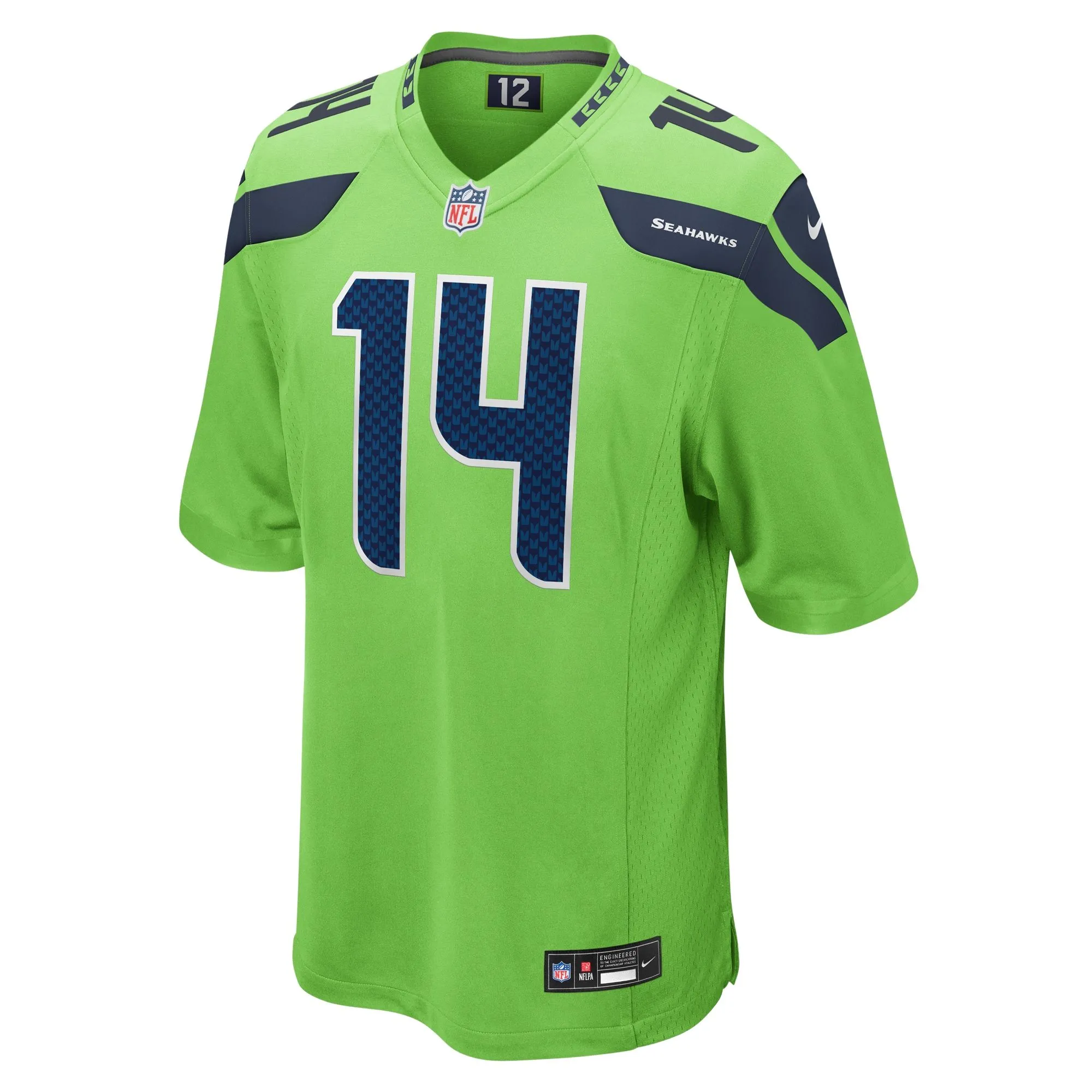 DK Metcalf Seattle Seahawks   Game Jersey - Neon Green