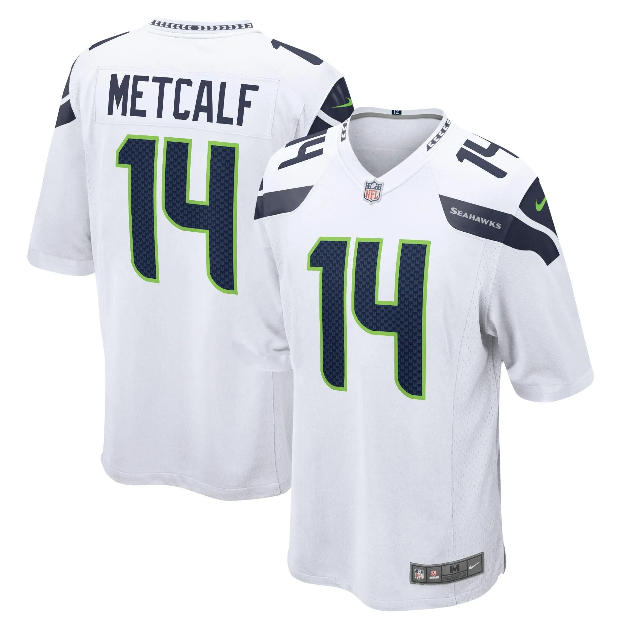 DK Metcalf Seattle Seahawks  Game Jersey - White