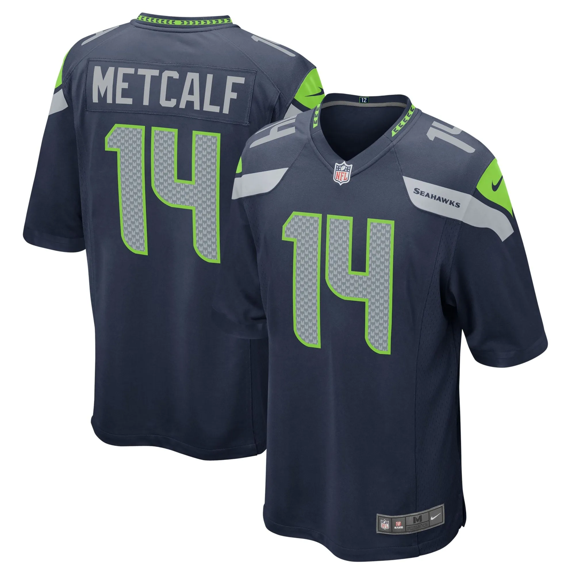 DK Metcalf Seattle Seahawks  Game Team Jersey - College Navy