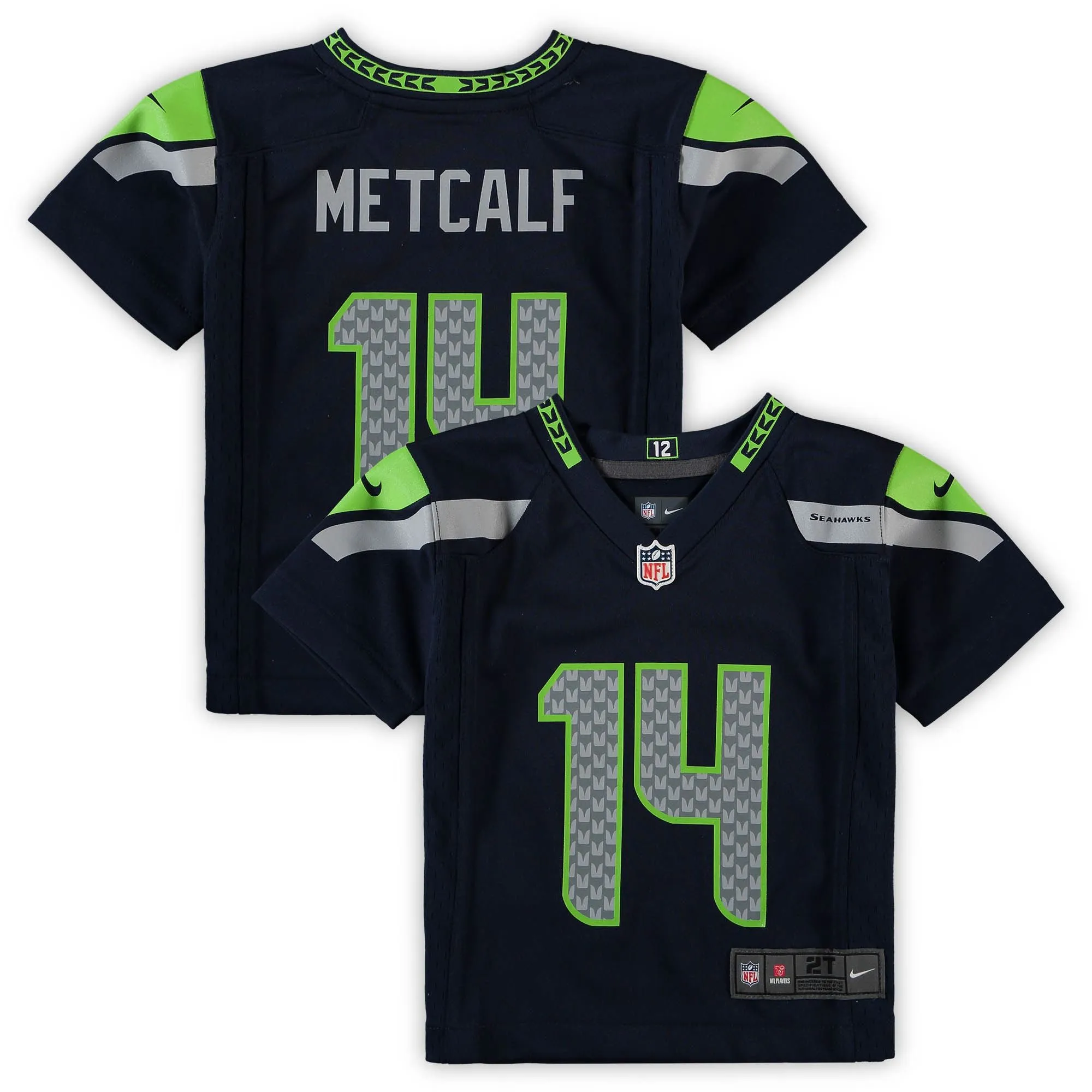 DK Metcalf Seattle Seahawks  Toddler Game Jersey - Navy