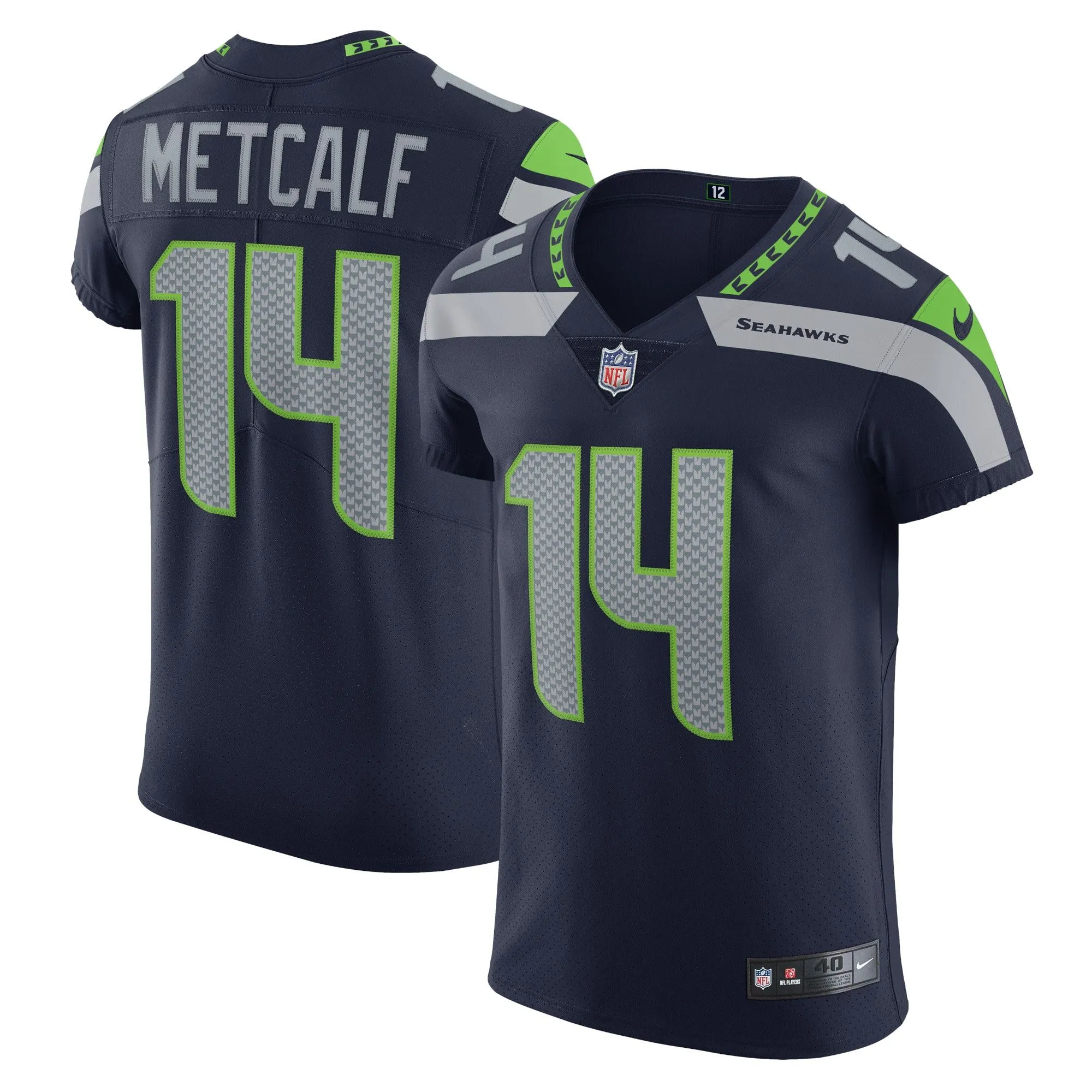 DK Metcalf Seattle Seahawks  Vapor Elite Player Jersey - College Navy