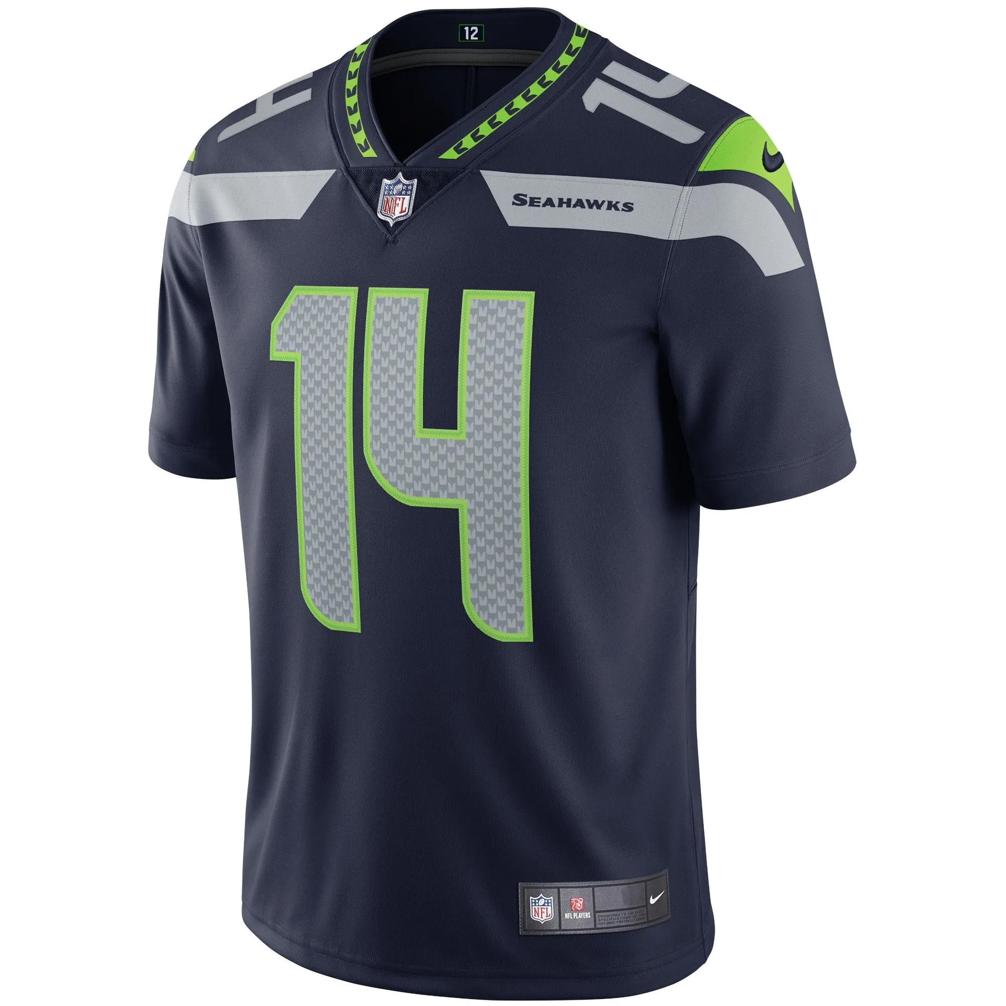 DK Metcalf Seattle Seahawks  Vapor Limited Jersey - College Navy