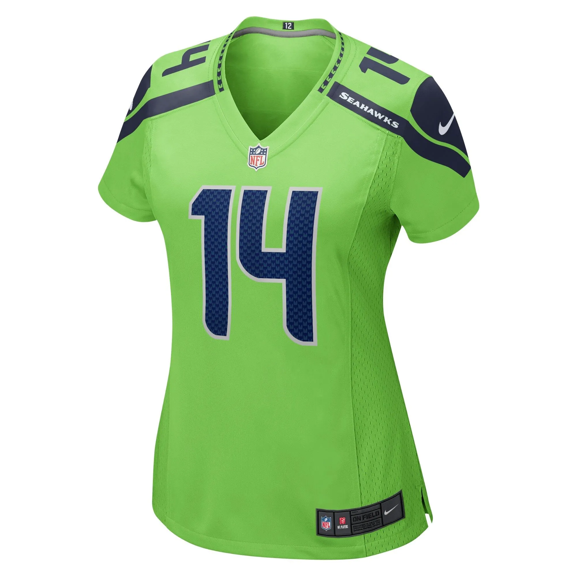 DK Metcalf Seattle Seahawks  Women's Game Jersey - Neon Green