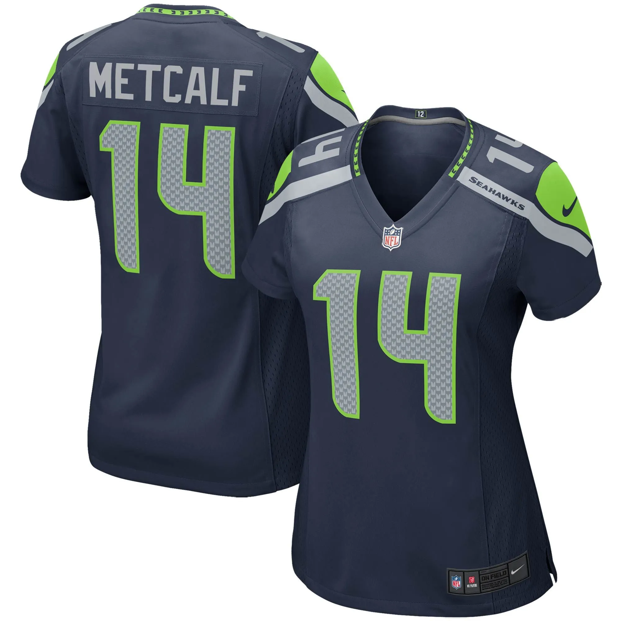 DK Metcalf Seattle Seahawks  Women's Game Player Jersey - College Navy