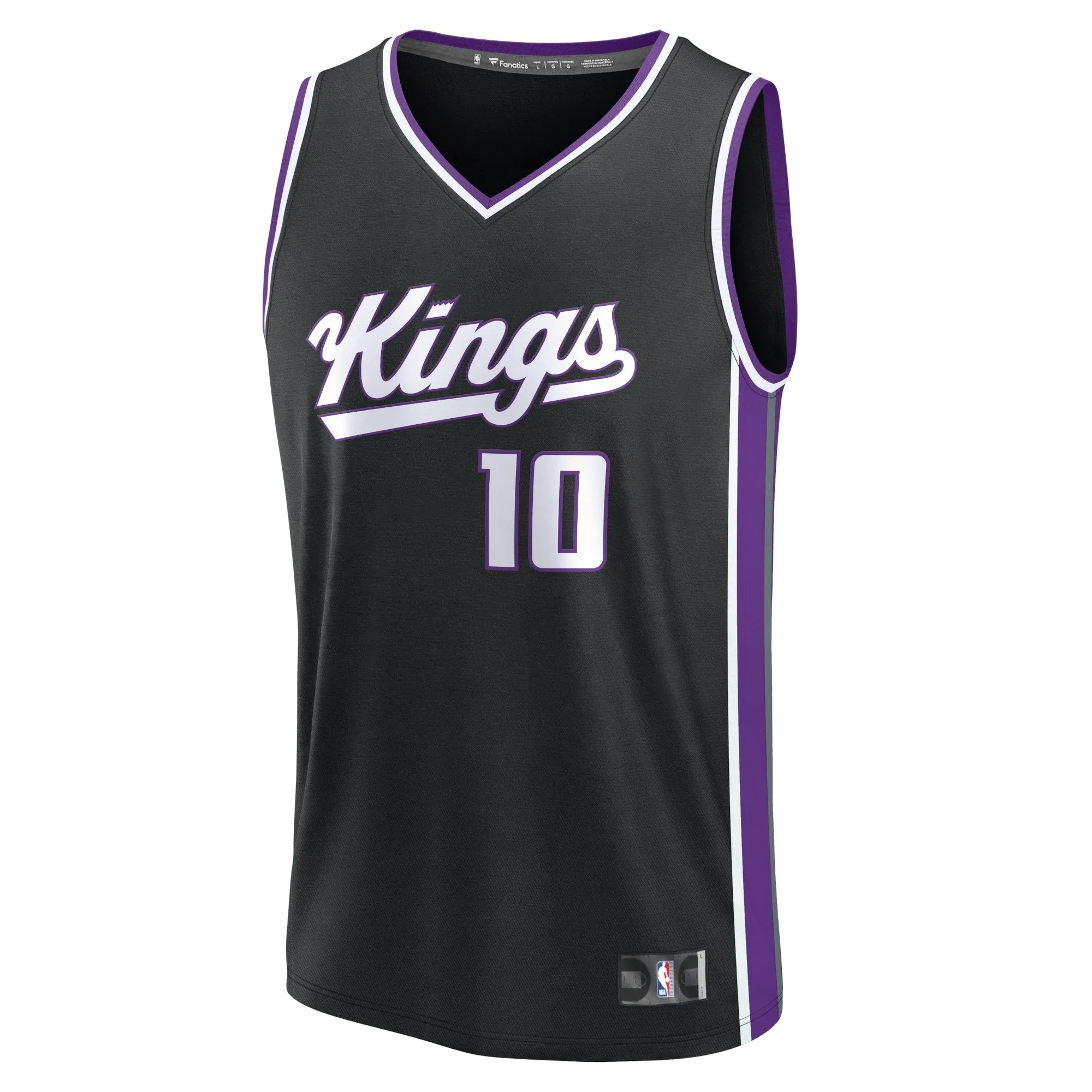 Domantas Sabonis Sacramento Kings Fanatics Branded Fast Break Replica Jersey - Icon Edition - Black