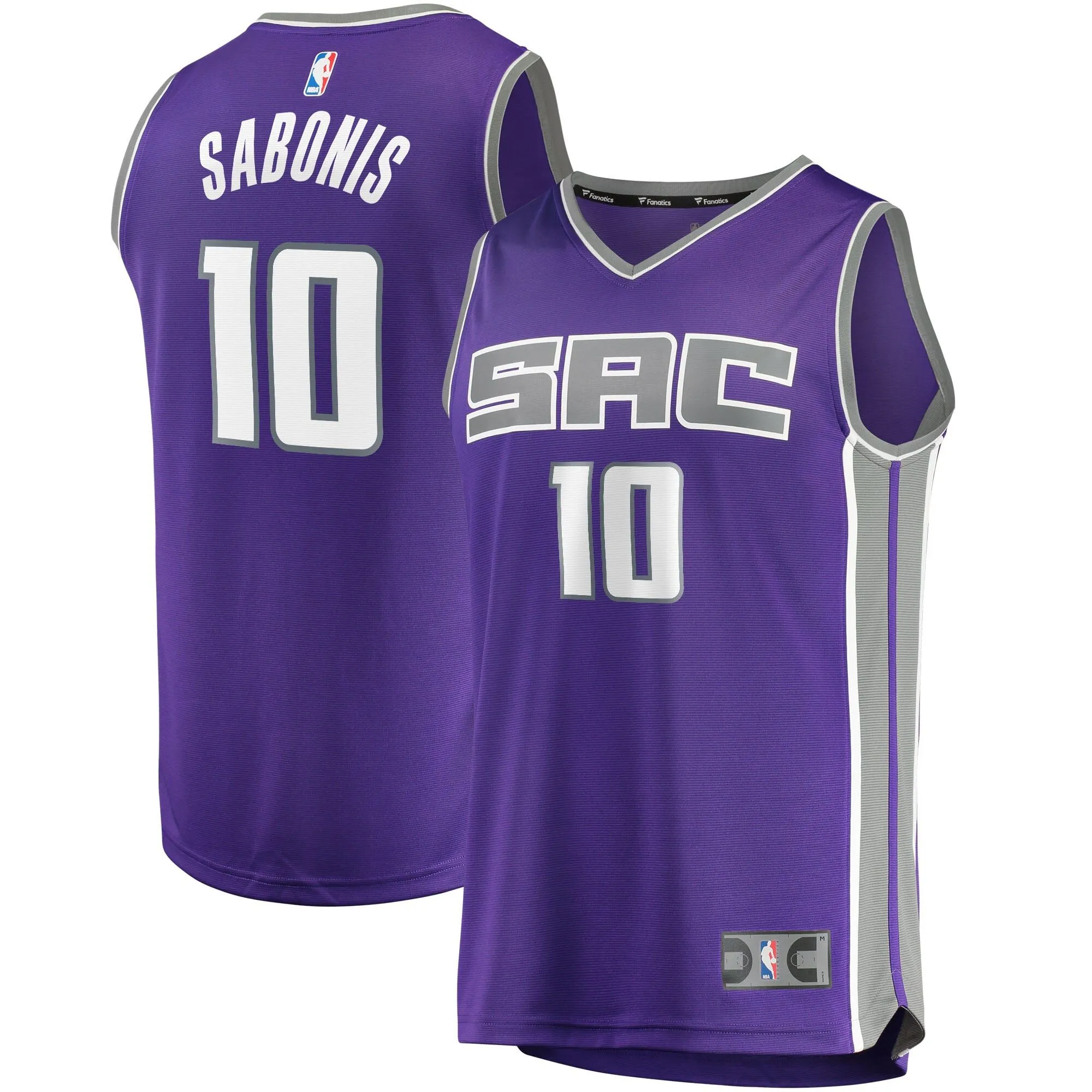 Domantas Sabonis Sacramento Kings Fanatics Branded Fast Break Replica Jersey - Icon Edition - Purple