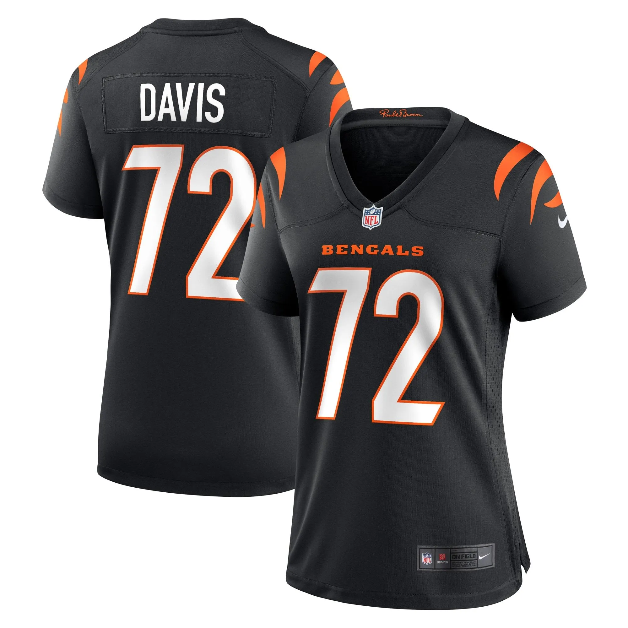 Domenique Davis Cincinnati Bengals  Women's Game Player Jersey - Black