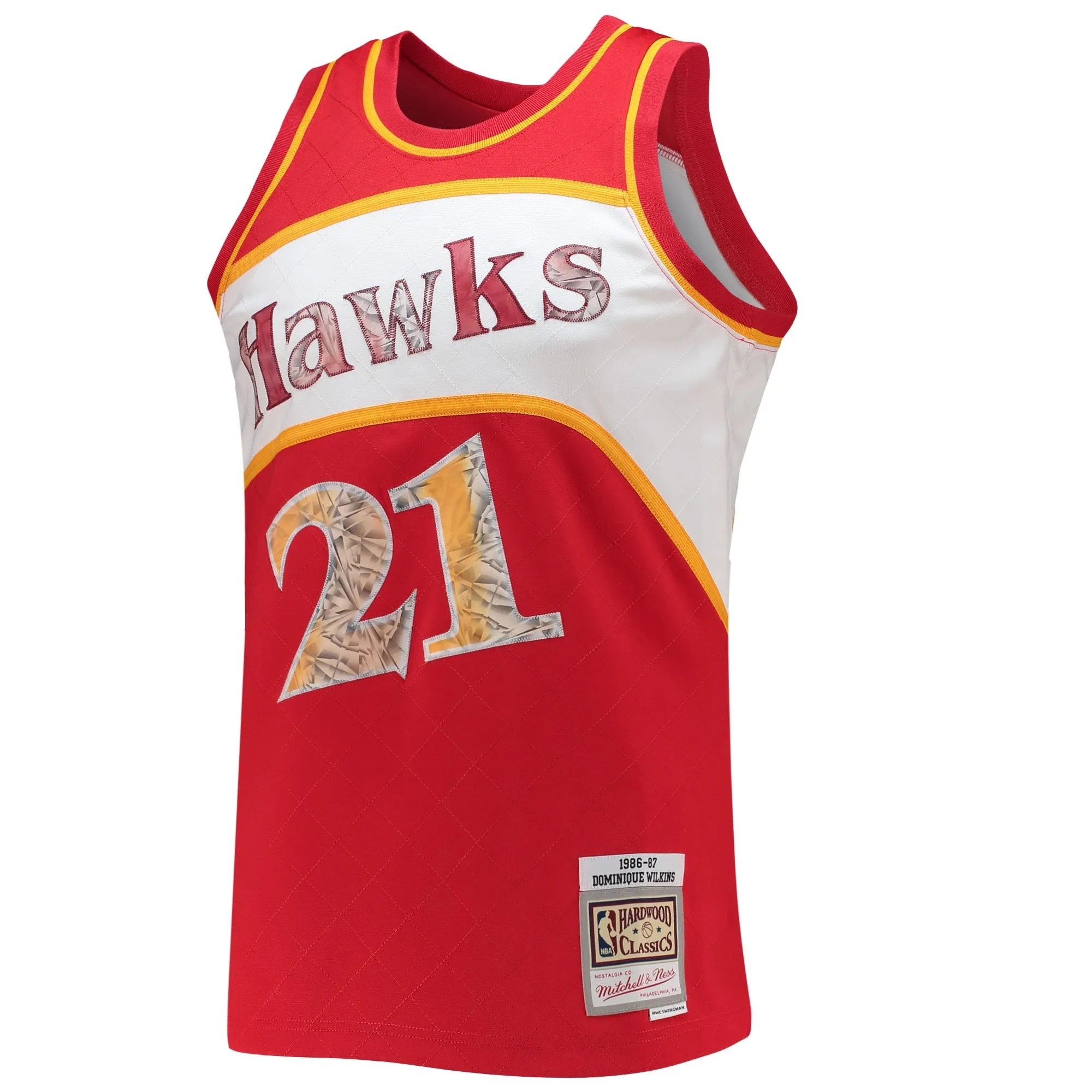 Dominique Wilkins Atlanta Hawks Mitchell & Ness 1986/87 Hardwood Classics NBA 75th Anniversary Diamond Swingman Jersey - Red