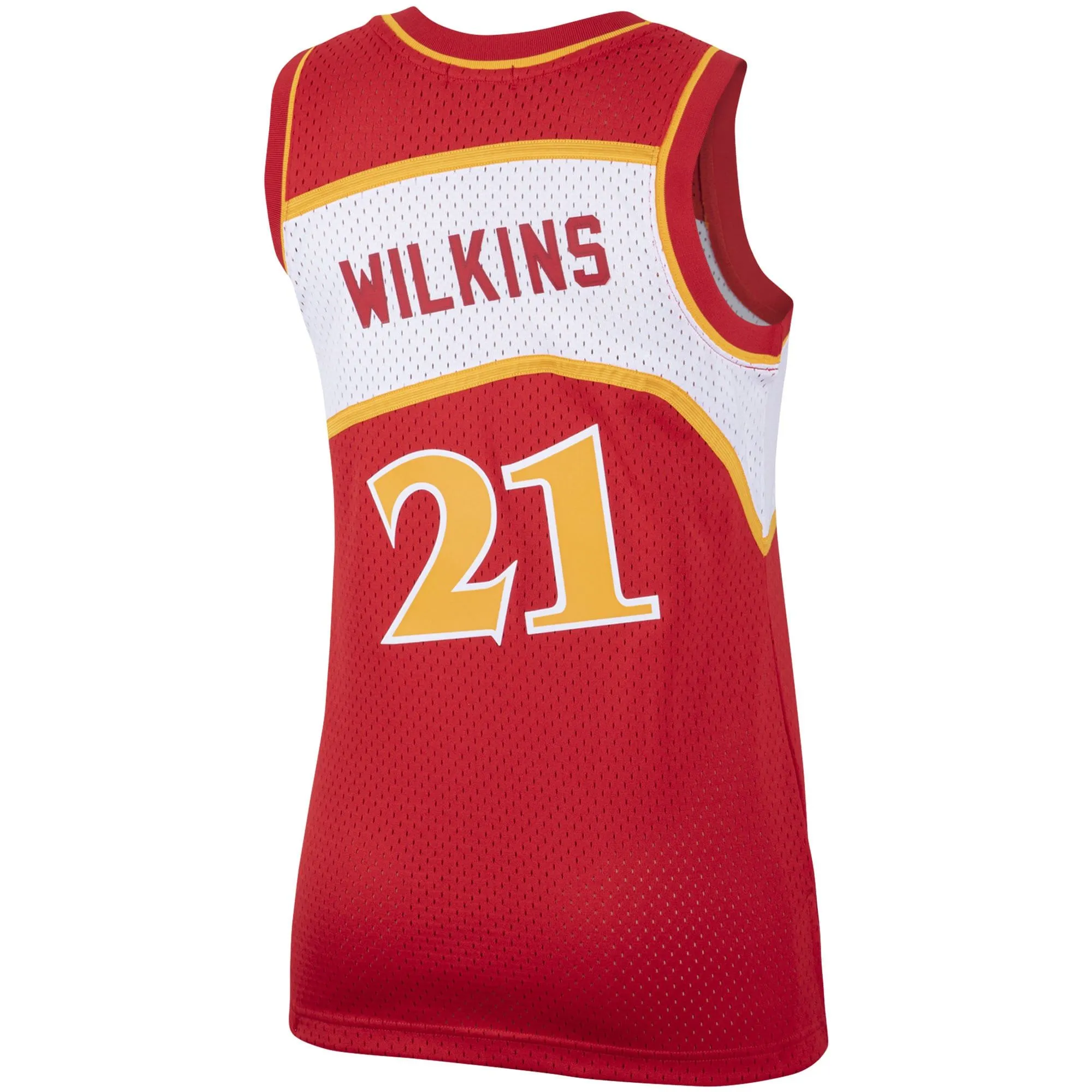 Dominique Wilkins Atlanta Hawks Mitchell & Ness Women's  Hardwood Classics Swingman Jersey - Red