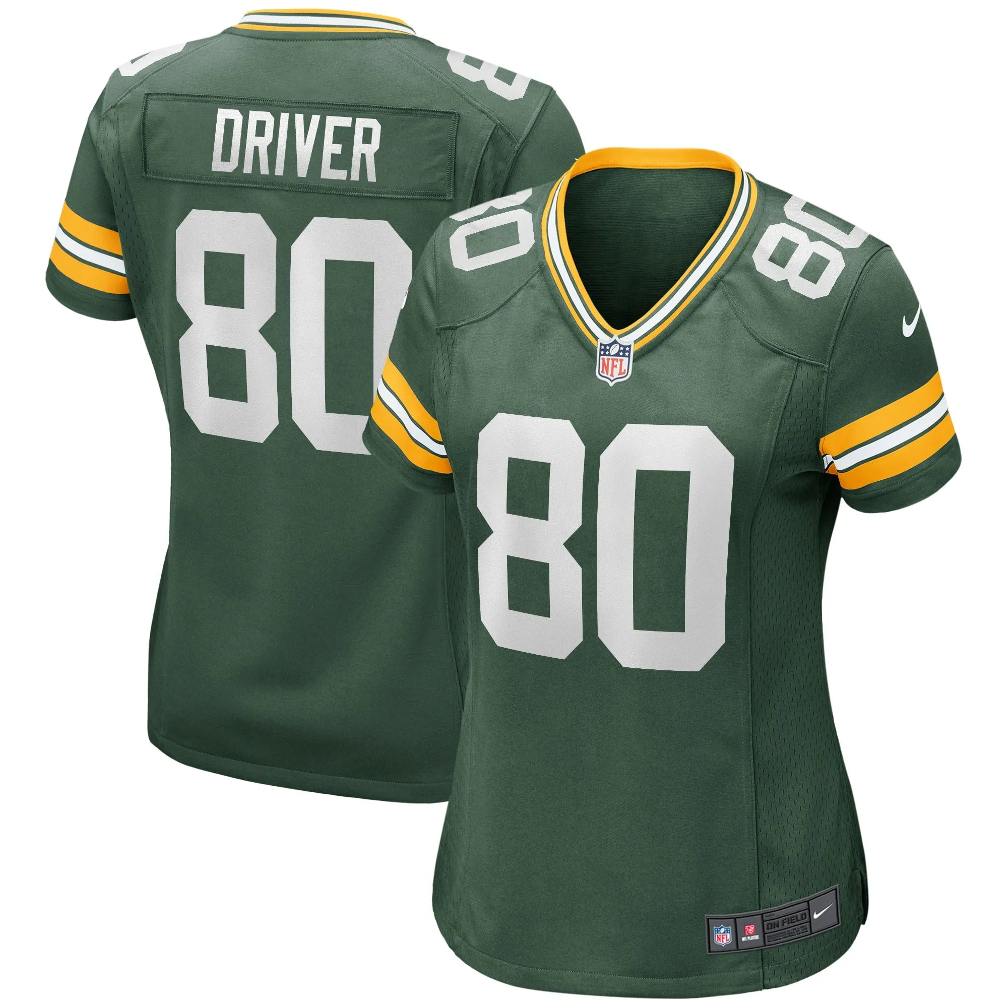 Donald Driver Green Bay Packers  Women's Game Retired Player Jersey - Green