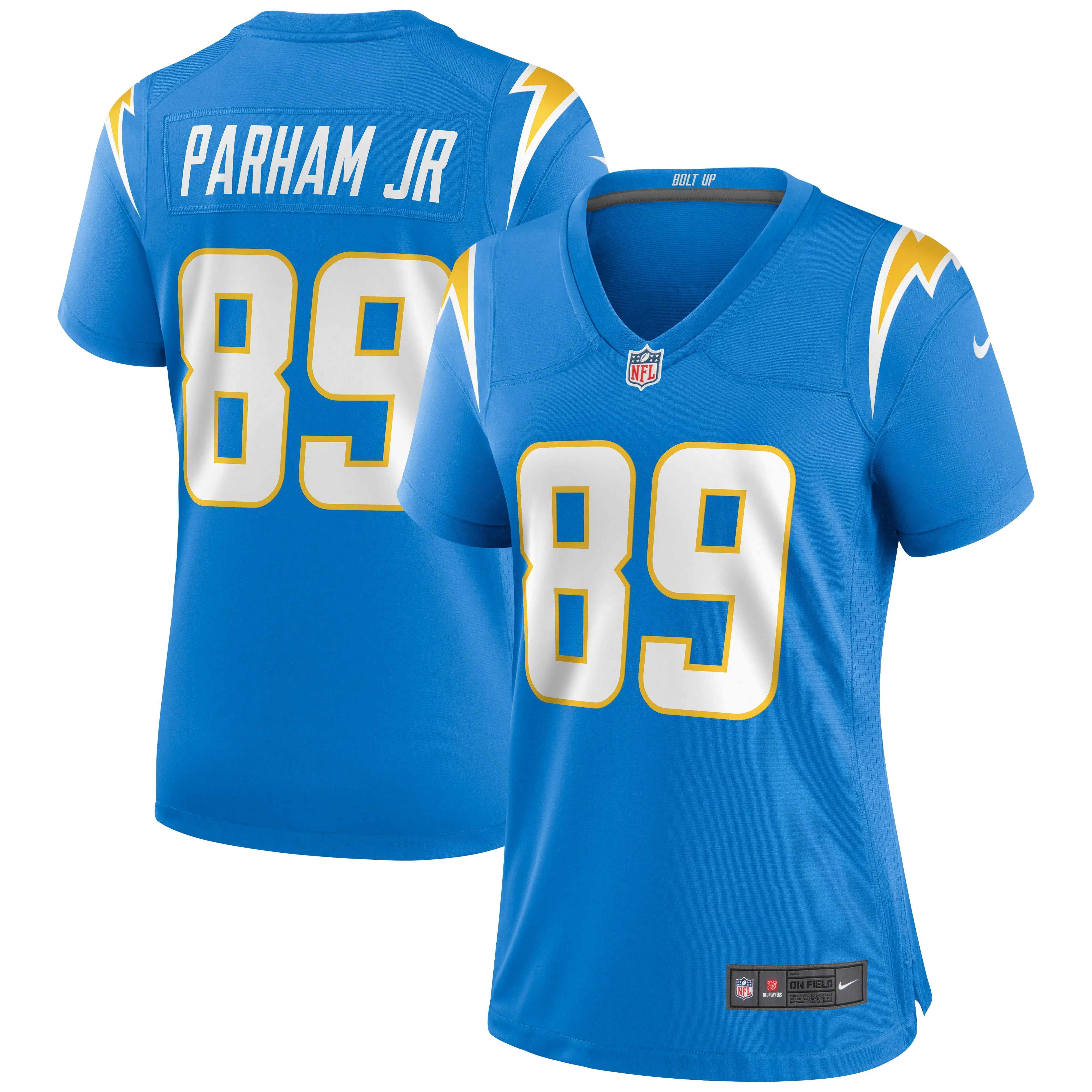 Donald Parham Jr. Los Angeles Chargers  Women's Game Jersey - Powder Blue