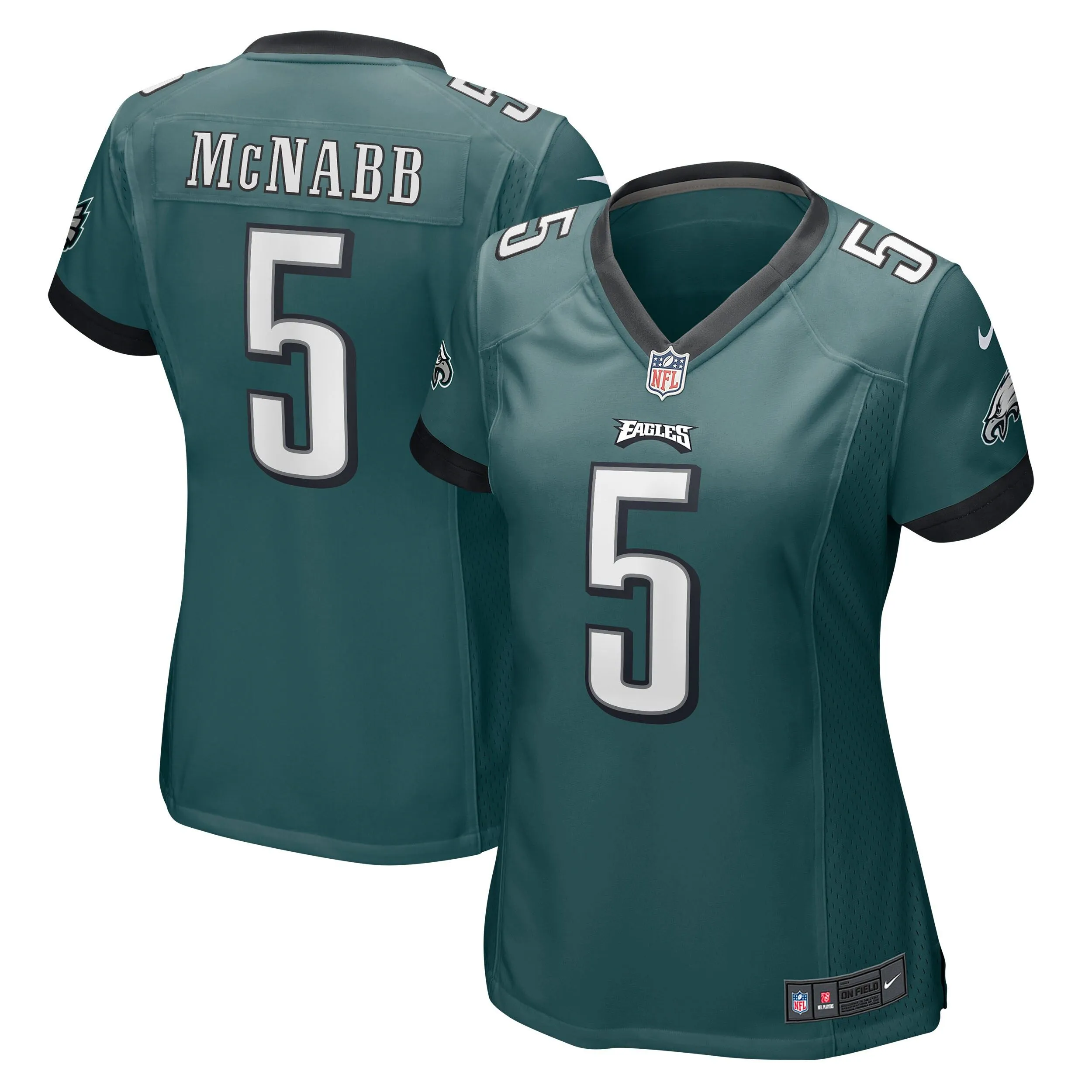 Donovan McNabb Philadelphia Eagles  Women's Retired Player Jersey - Midnight Green