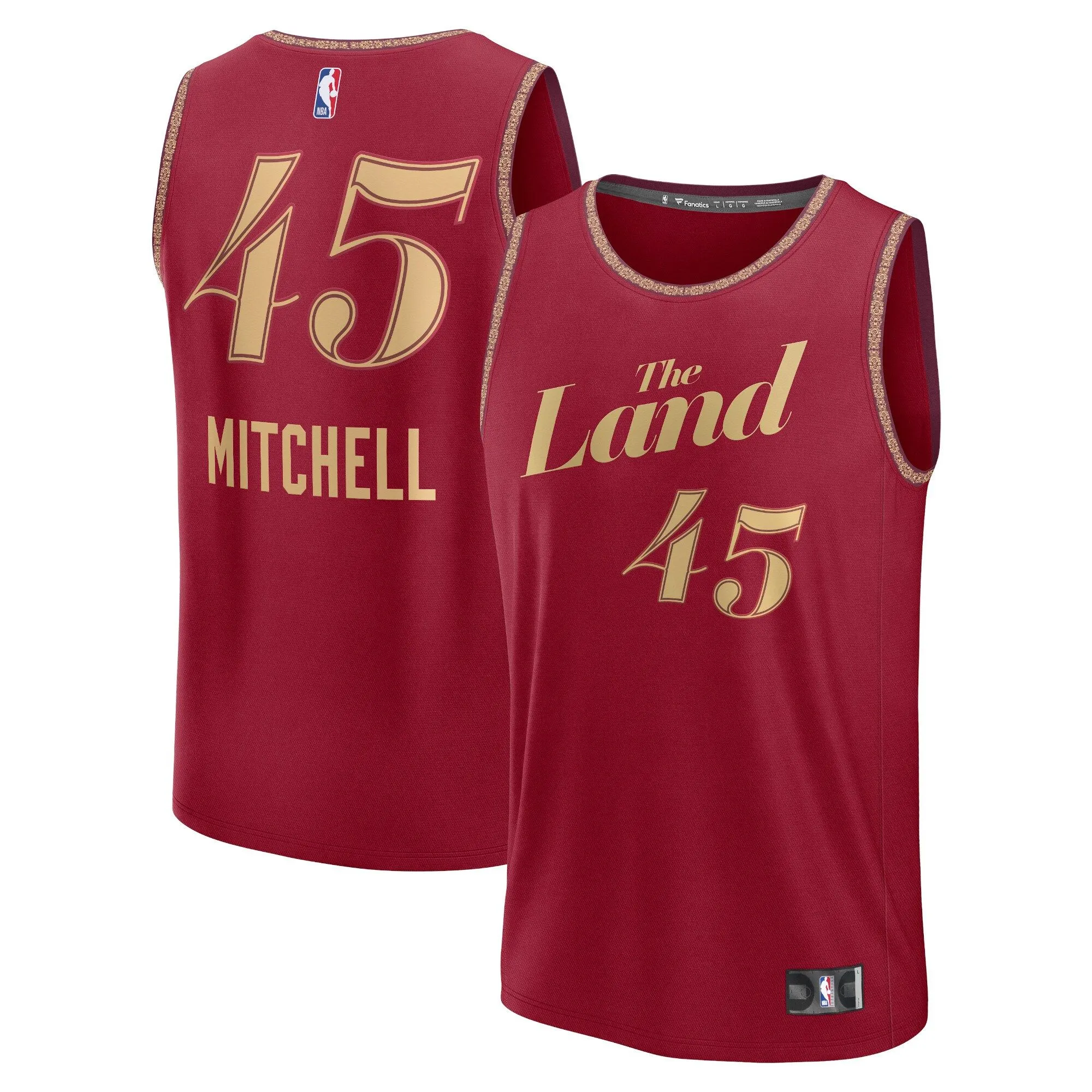 Donovan Mitchell Cleveland Cavaliers Fanatics Branded Fast Break Jersey - Wine - City Edition