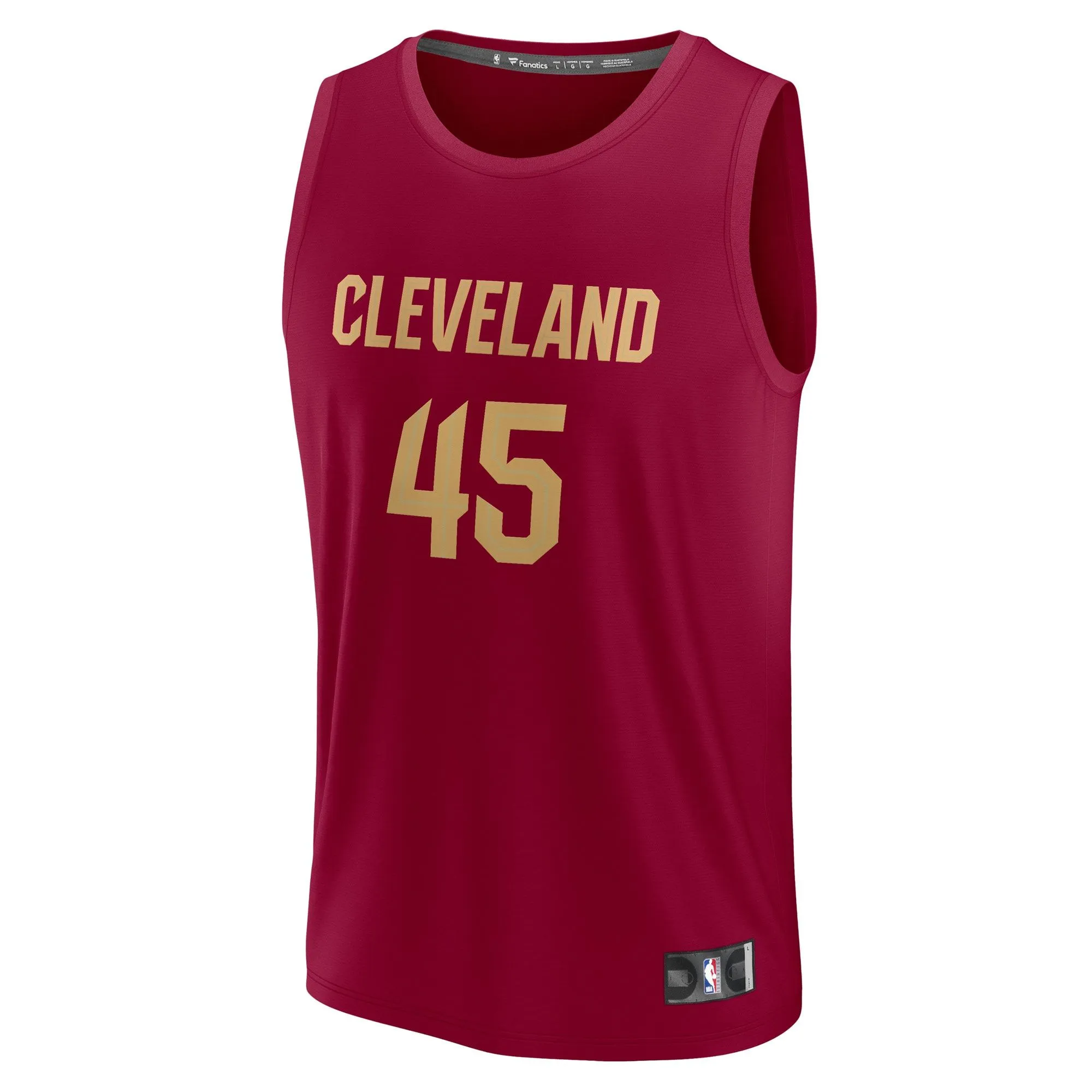 Donovan Mitchell Cleveland Cavaliers Fanatics Branded Fast Break Replica Jersey - Icon Edition - Wine