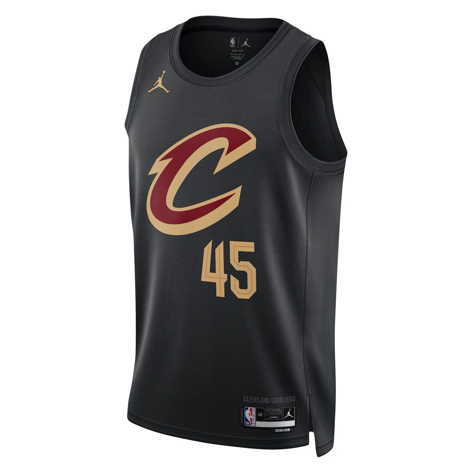 Donovan Mitchell Cleveland Cavaliers Jordan Brand Unisex Swingman Jersey - Statement Edition - Black