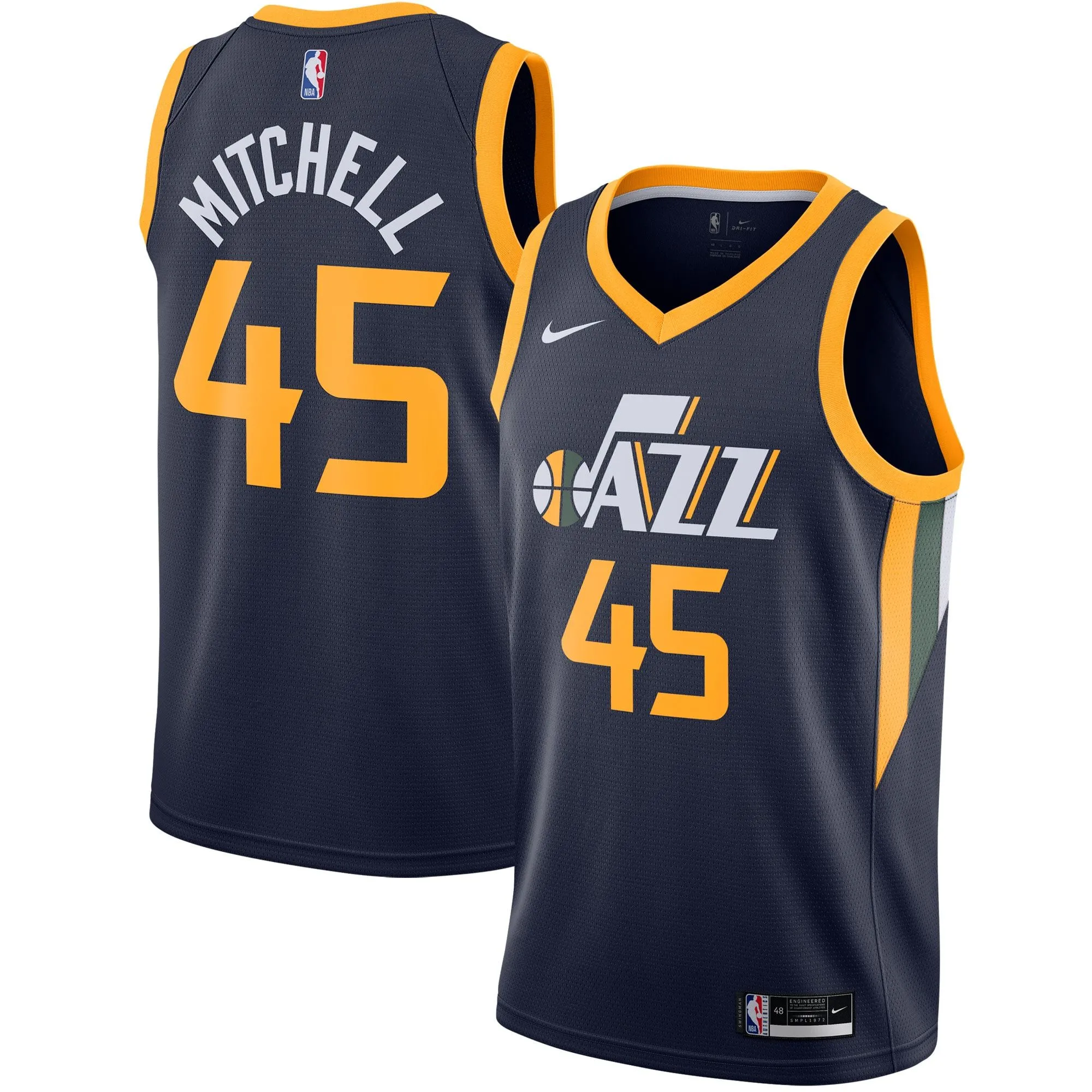 Donovan Mitchell Utah Jazz  2020/21 Swingman Jersey - Navy - Icon Edition