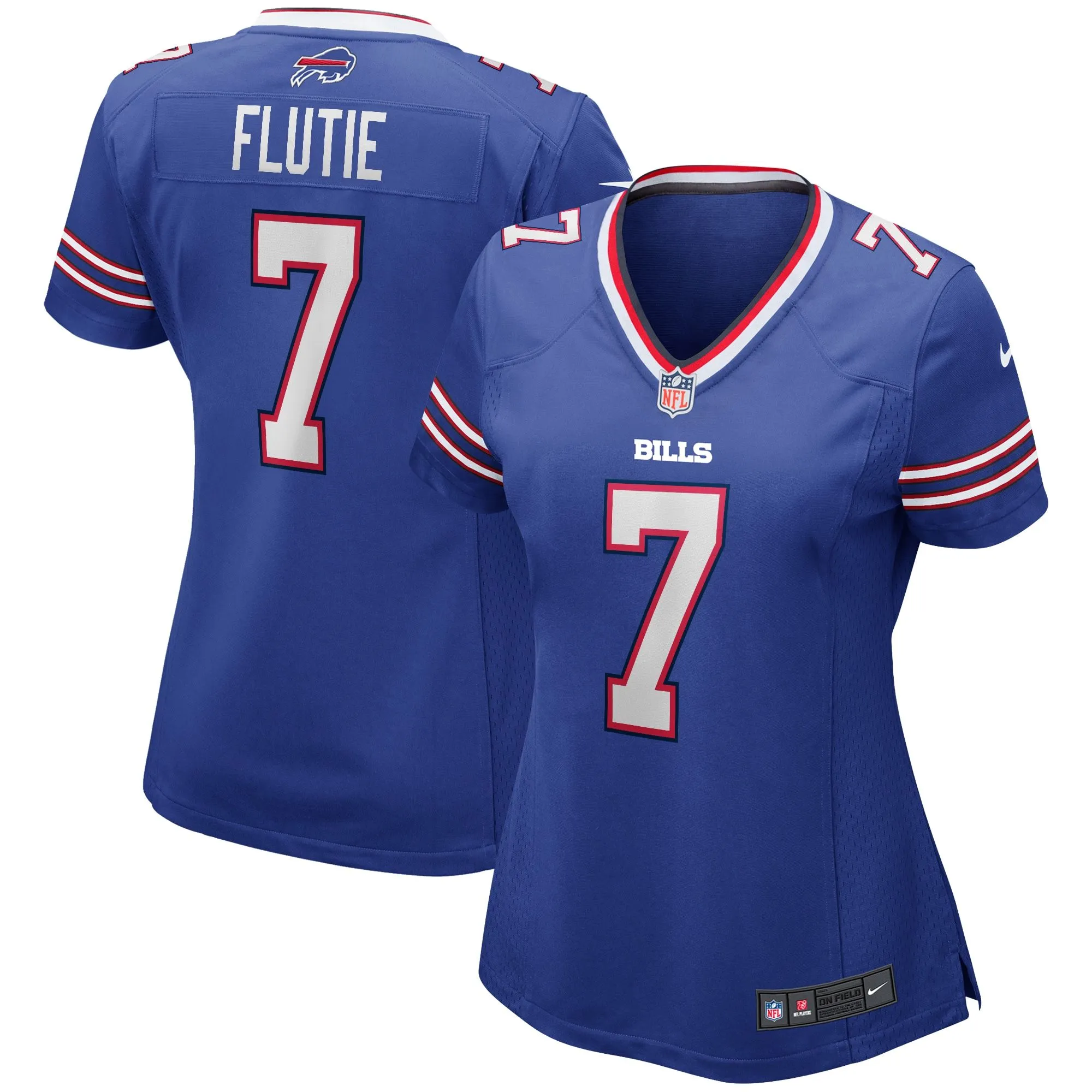 Doug Flutie Buffalo Bills  Women's Game Retired Player Jersey - Royal