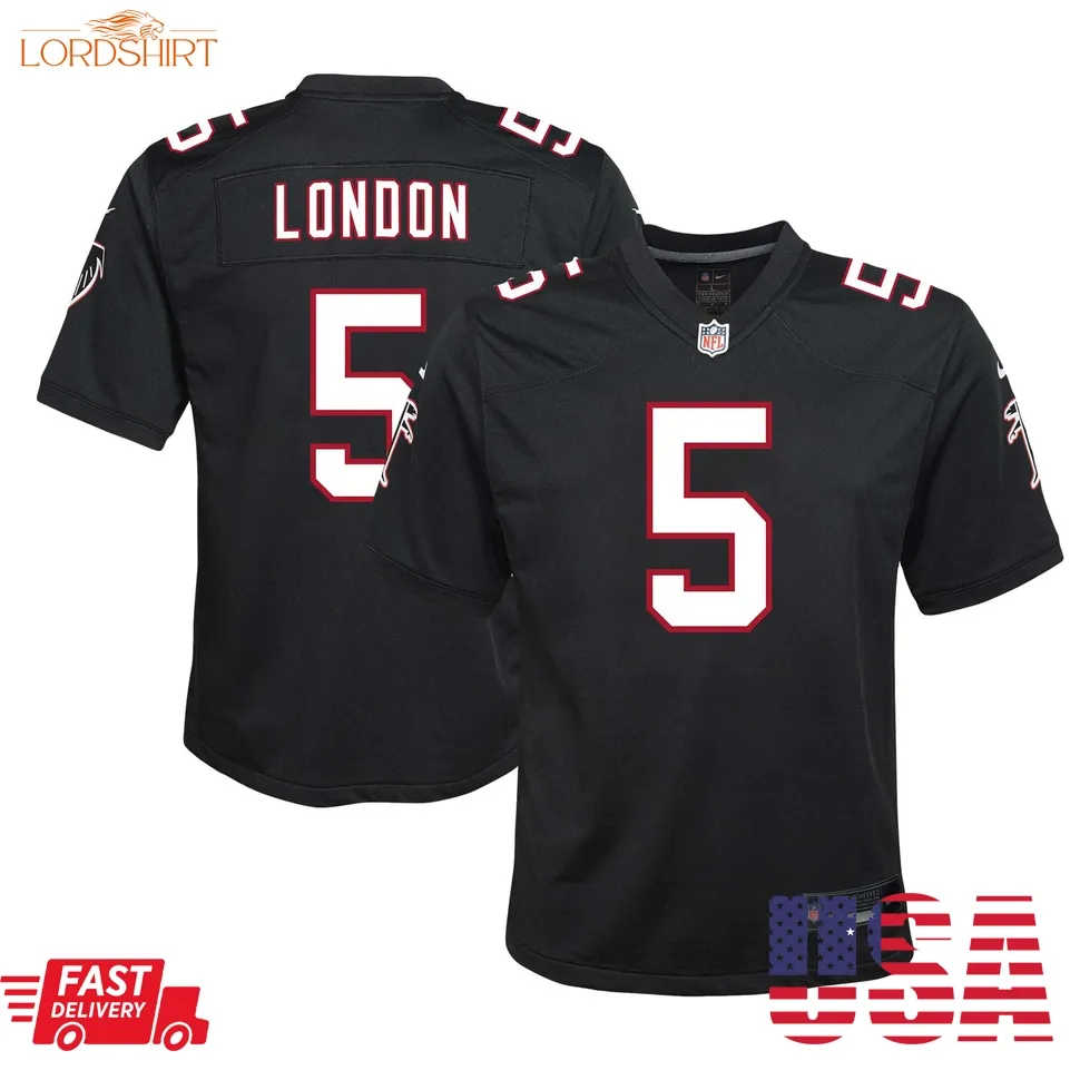 Drake London Atlanta Falcons  Youth Game Jersey   Black