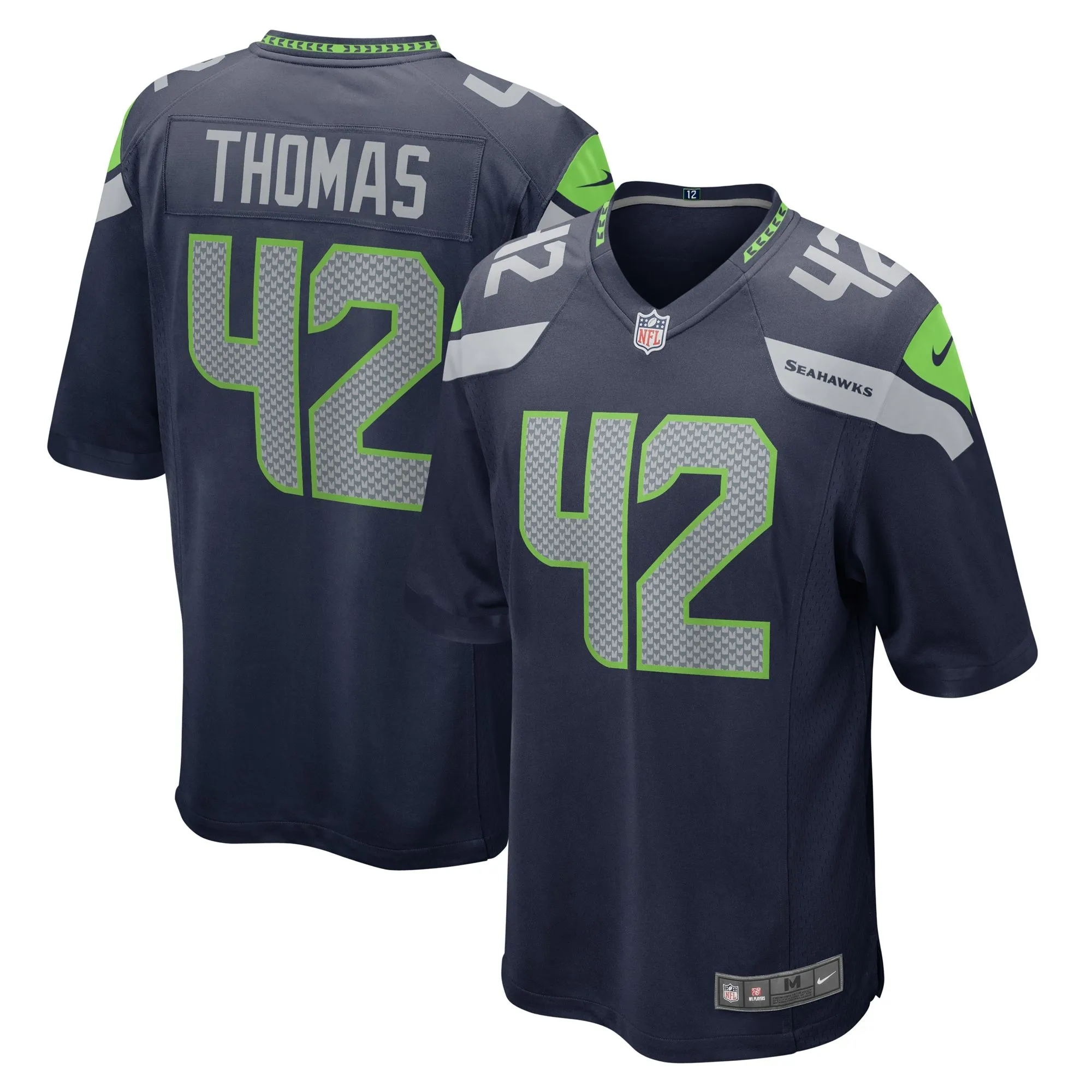 Drake Thomas Seattle Seahawks  Team Game Jersey - College Navy