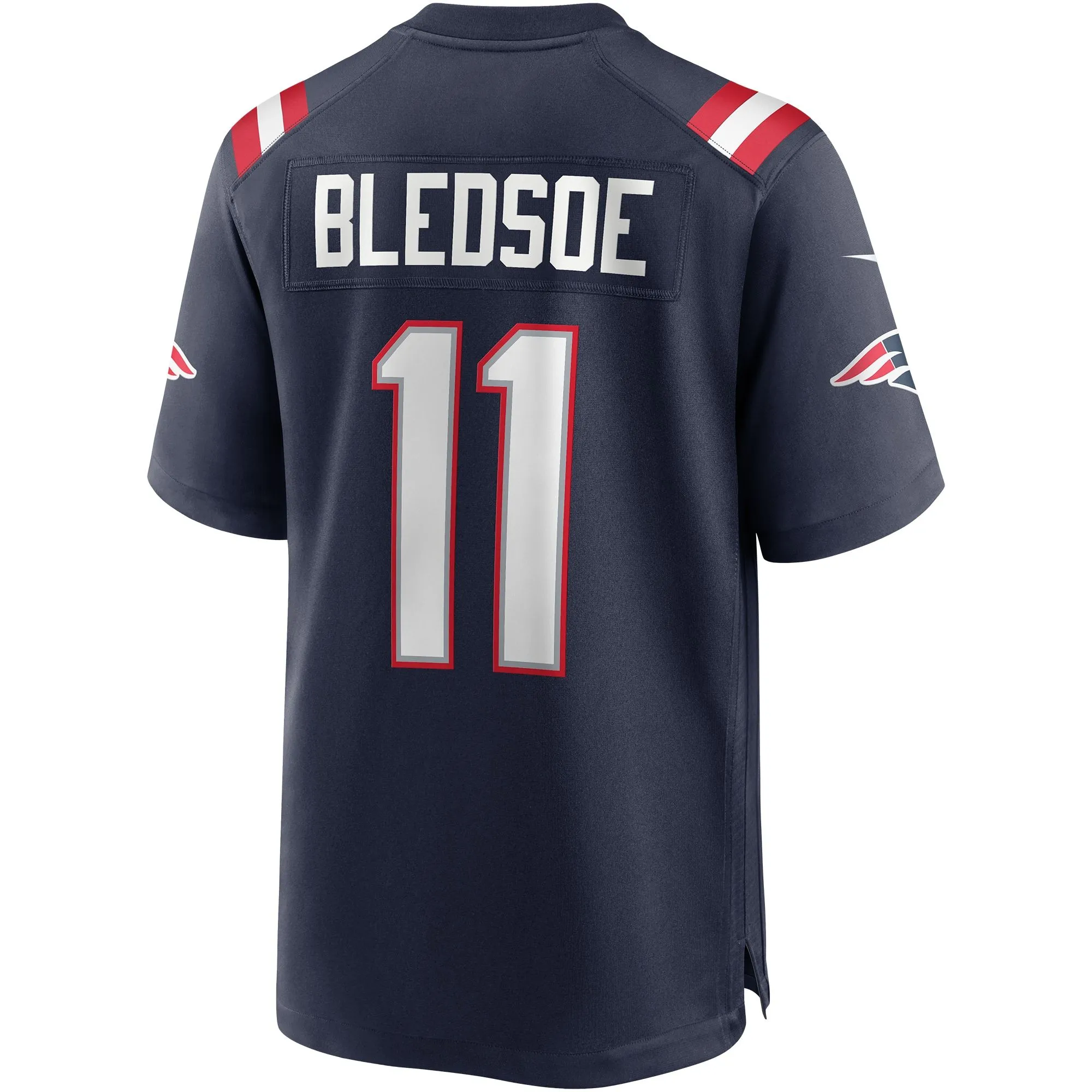 Drew Bledsoe New England Patriots  Game Retired Player Jersey - Navy