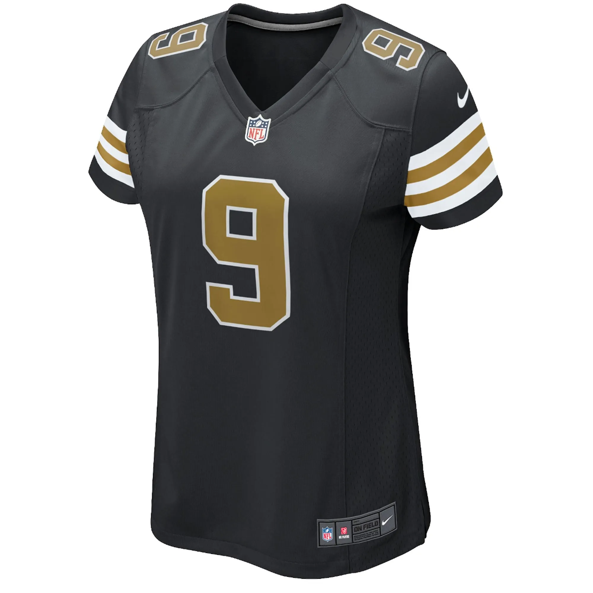 Drew Brees  New Orleans Saints Women's Alternate Game Jersey - Black