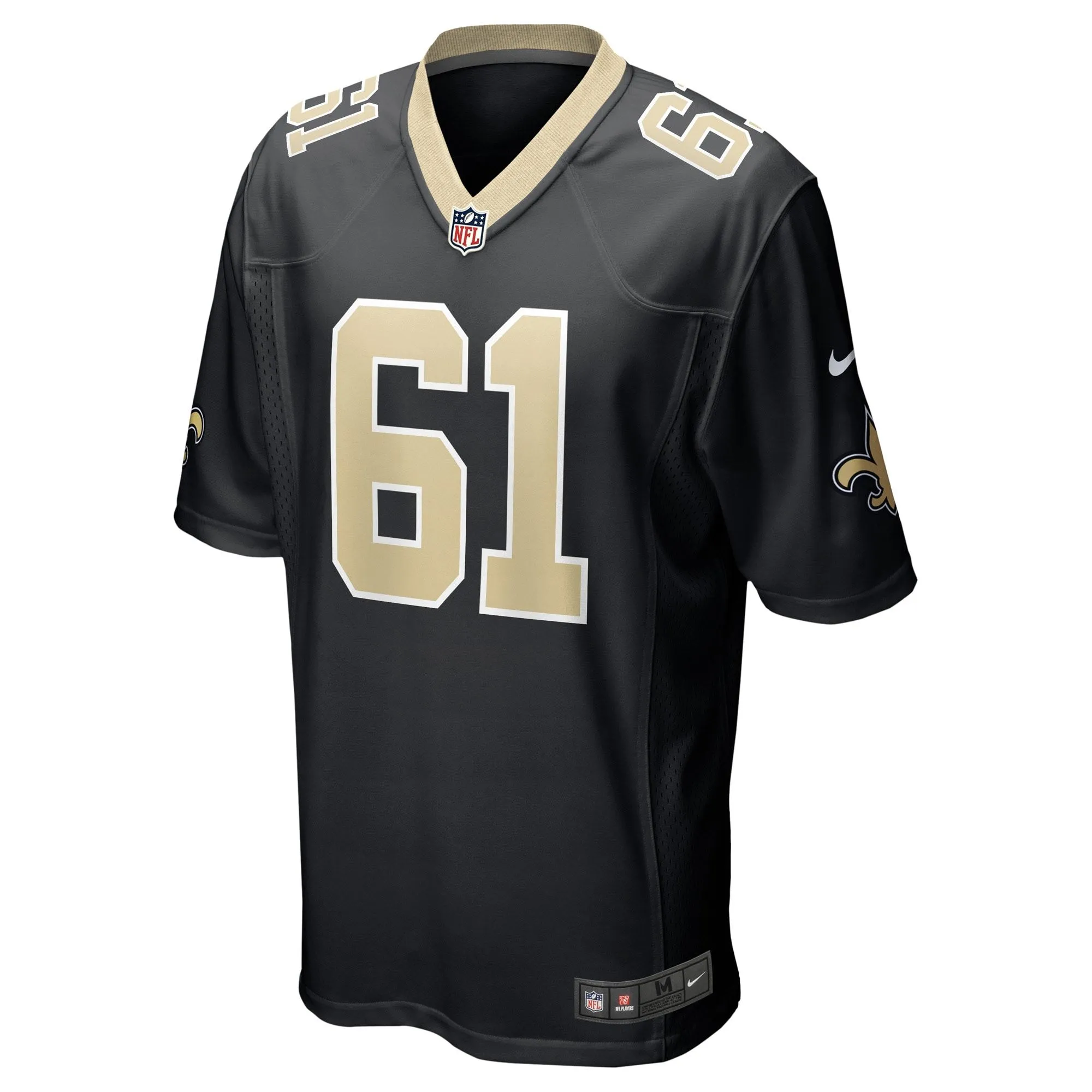 Drew Desjarlais New Orleans Saints  Game Player Jersey - Black