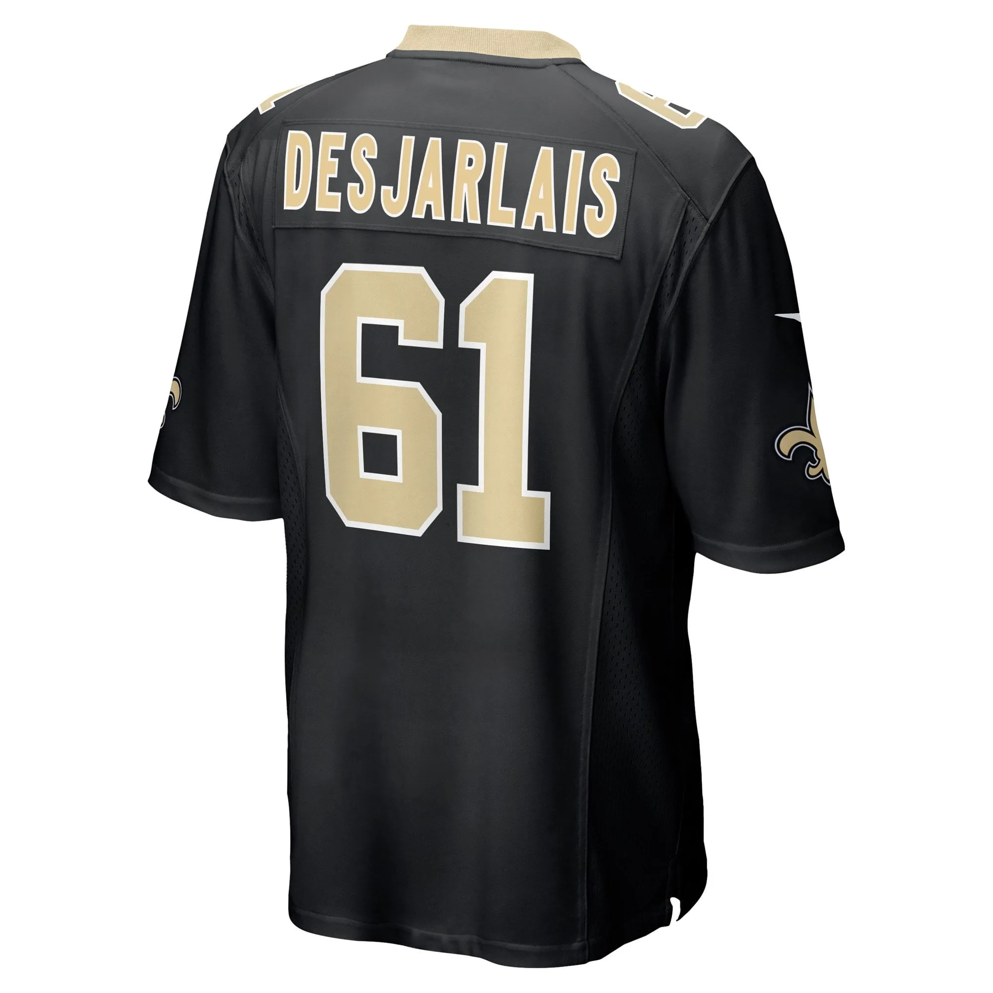 Drew Desjarlais New Orleans Saints  Game Player Jersey - Black