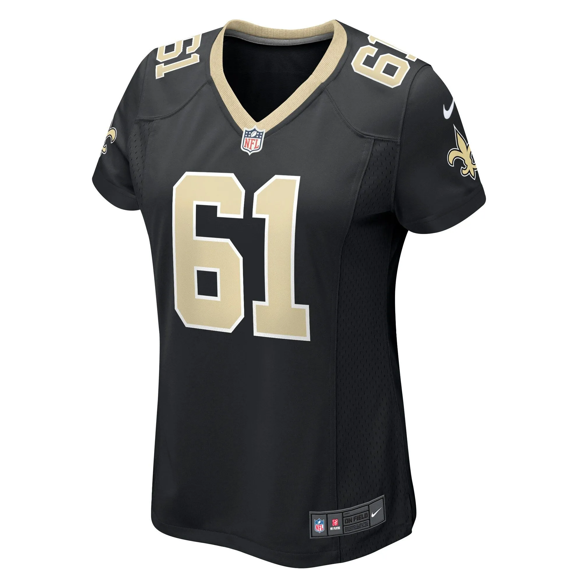 Drew Desjarlais New Orleans Saints  Women's Game Player Jersey - Black