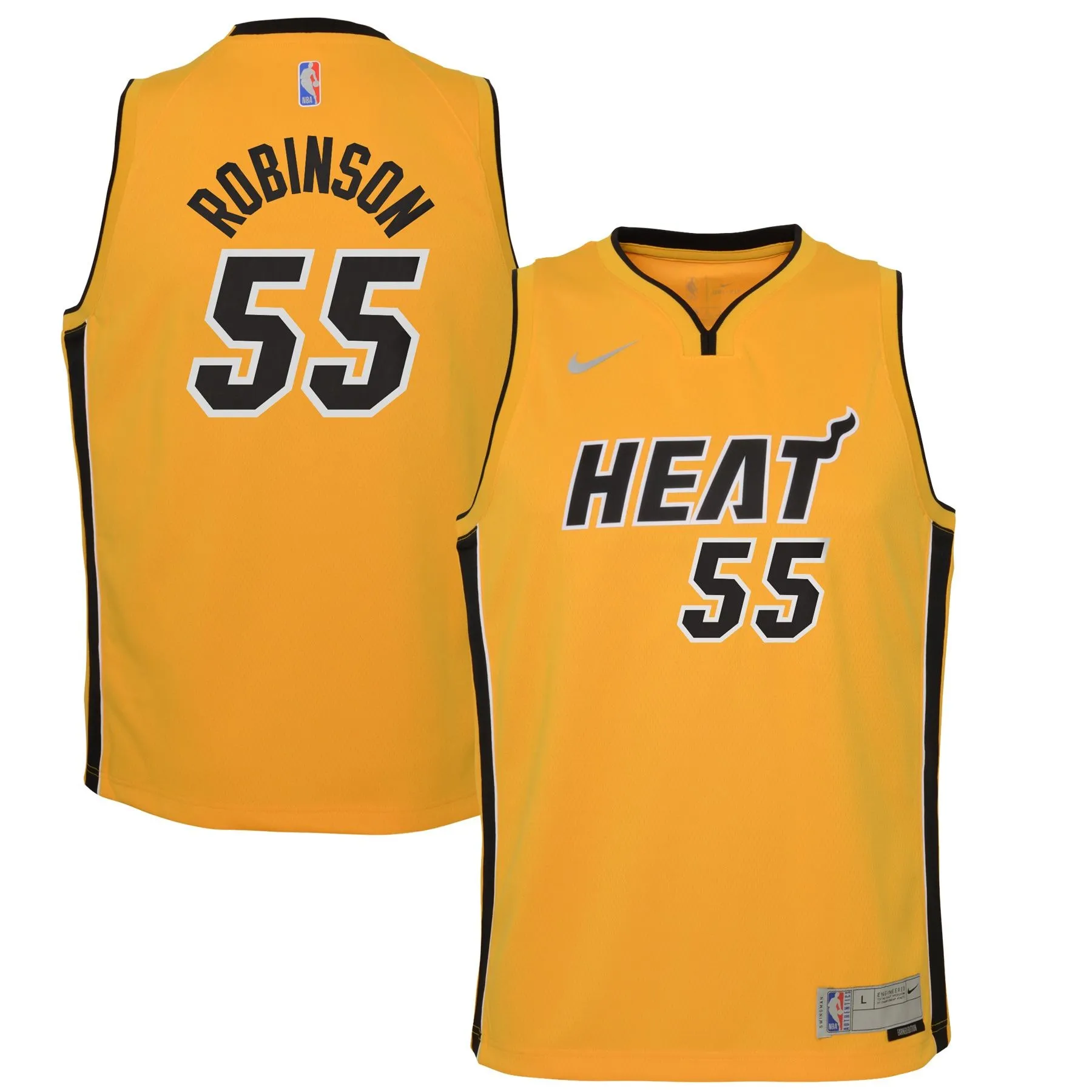 Duncan Robinson Miami Heat  Youth 2020/21 Swingman Player Jersey Trophy Gold - Earned Edition