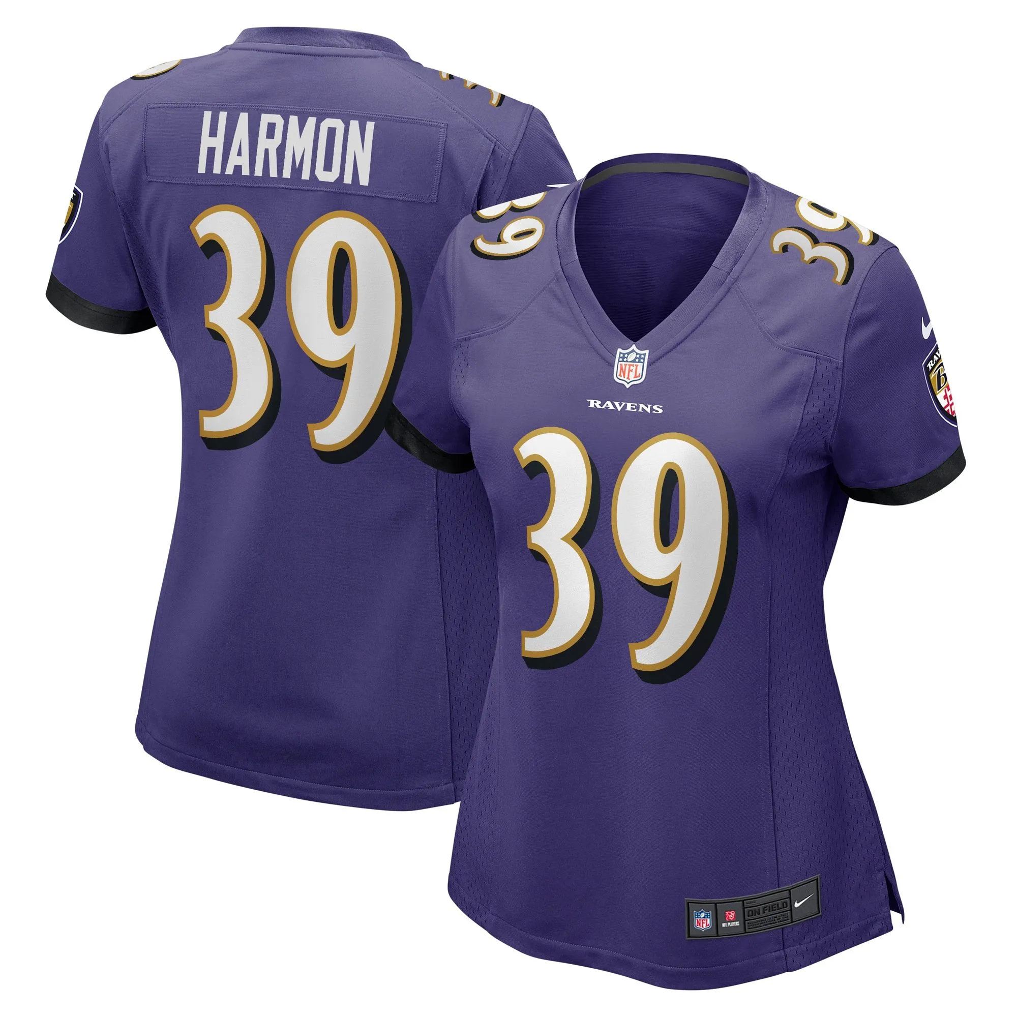 Duron Harmon Baltimore Ravens  Women's  Game Jersey -  Purple