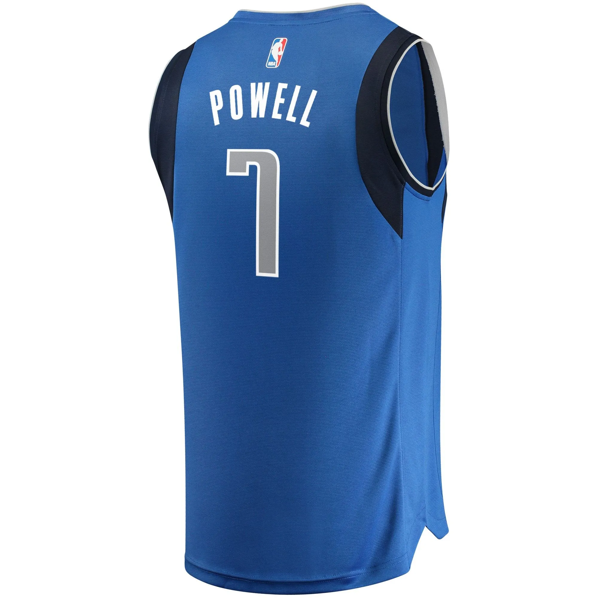 Dwight Powell Dallas Mavericks Fanatics Branded Fast Break Replica Team Color Player Jersey Blue - Icon Edition