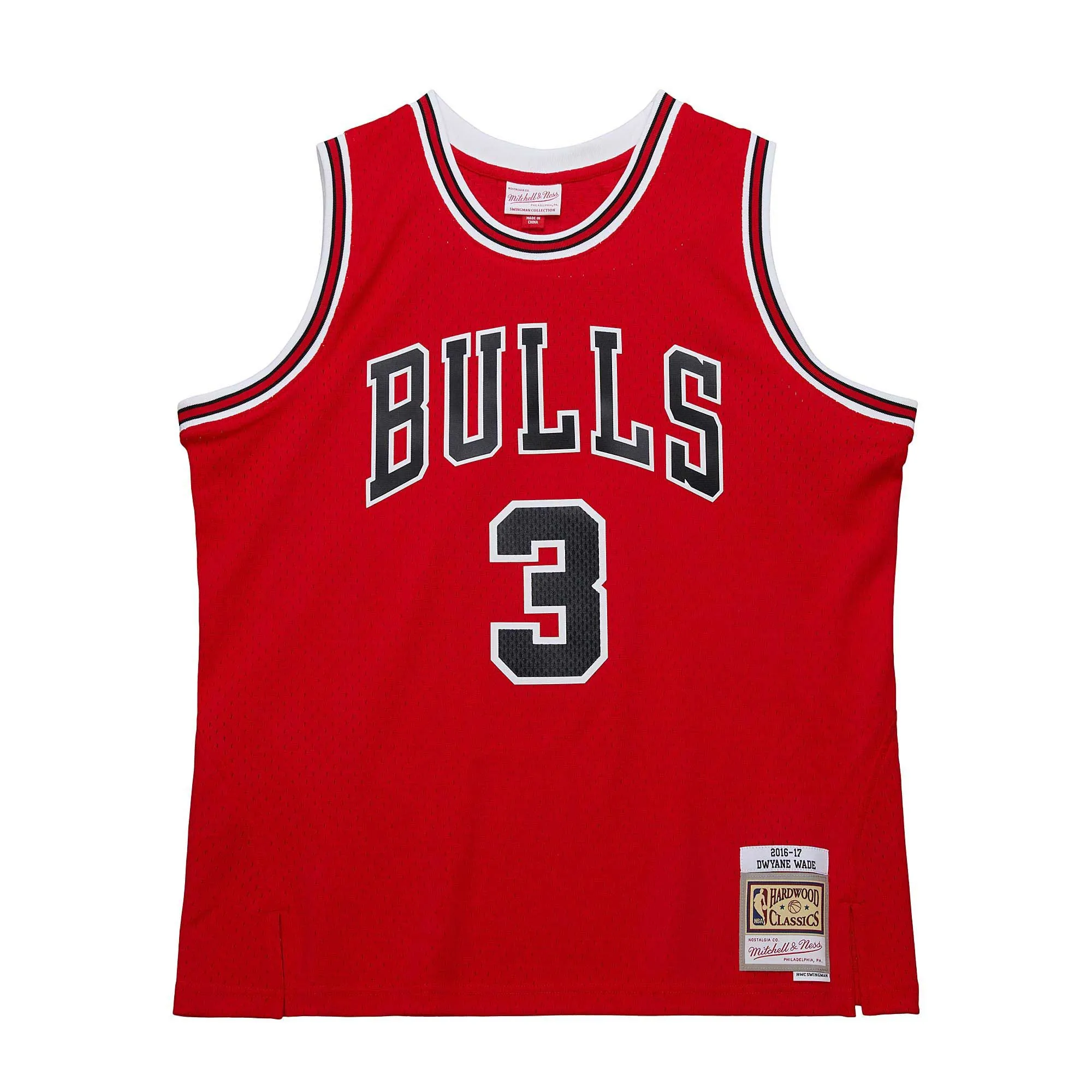 Dwyane Wade Chicago Bulls Mitchell & Ness 2016/17 Hardwood Classics Swingman Jersey - Red