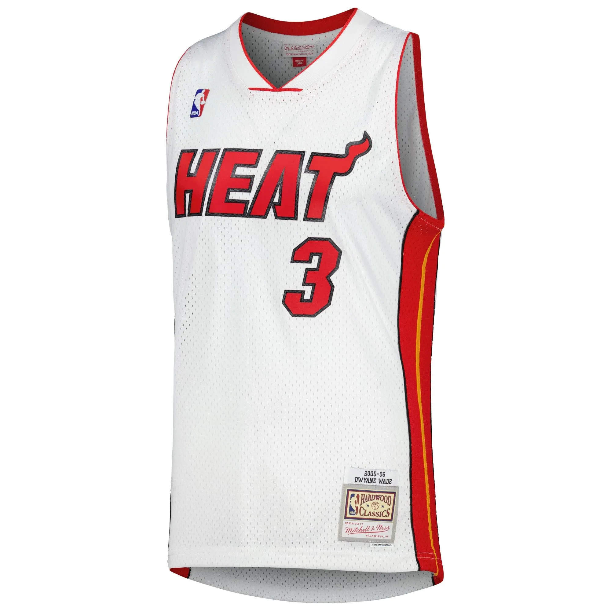 Dwyane Wade Miami Heat Mitchell & Ness 2001/02 Hardwood Classics Swingman Jersey - White