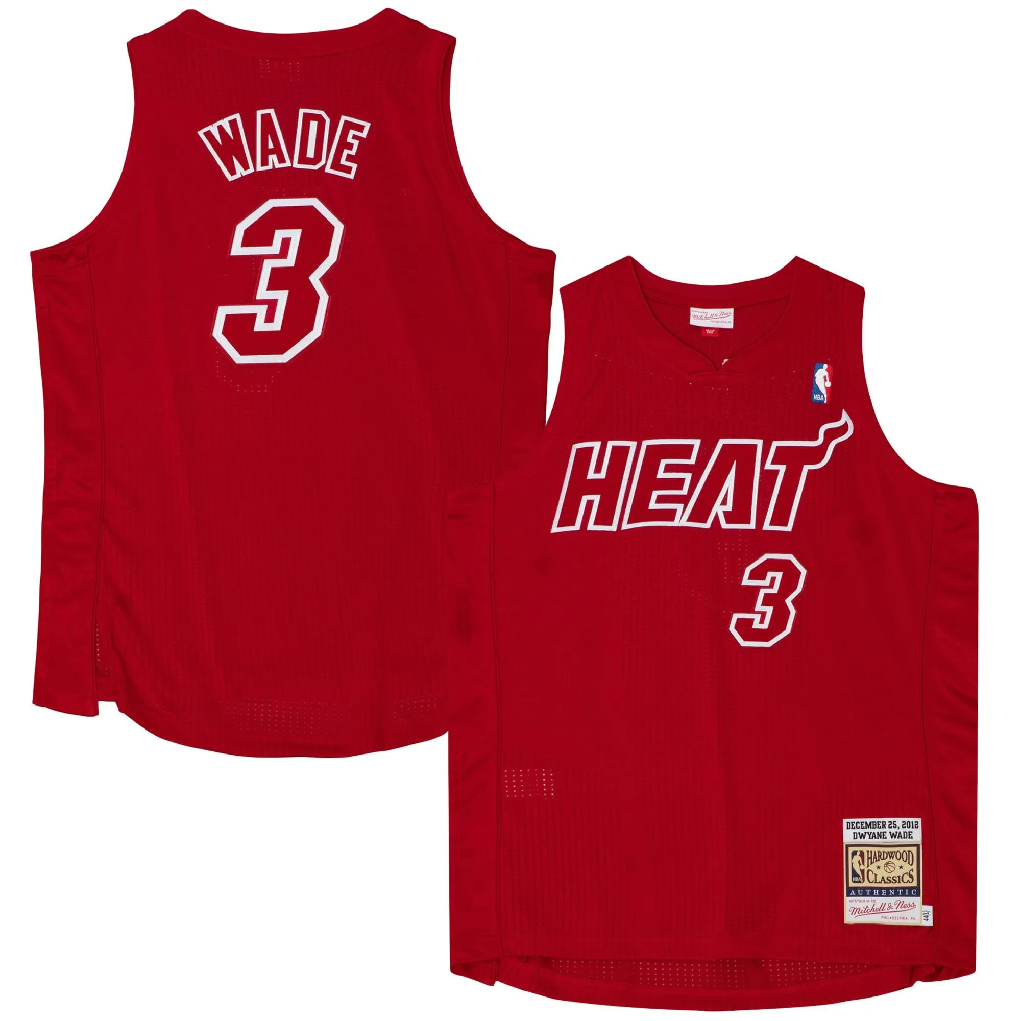 Dwyane Wade Miami Heat Mitchell & Ness 2012  Player Jersey - Scarlet