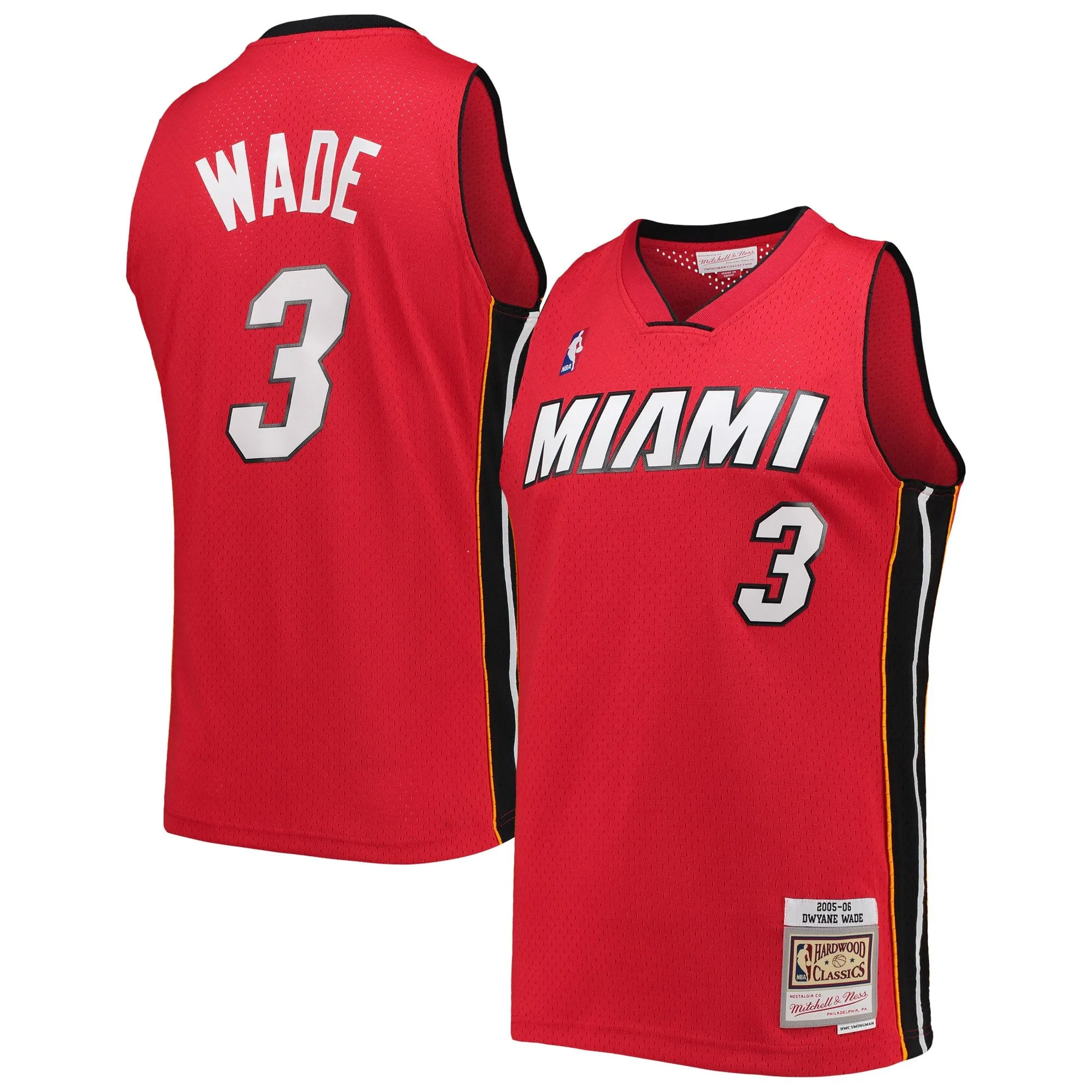 Dwyane Wade Miami Heat Mitchell & Ness Big & Tall Hardwood Classics 2005/06 Swingman Jersey - Red