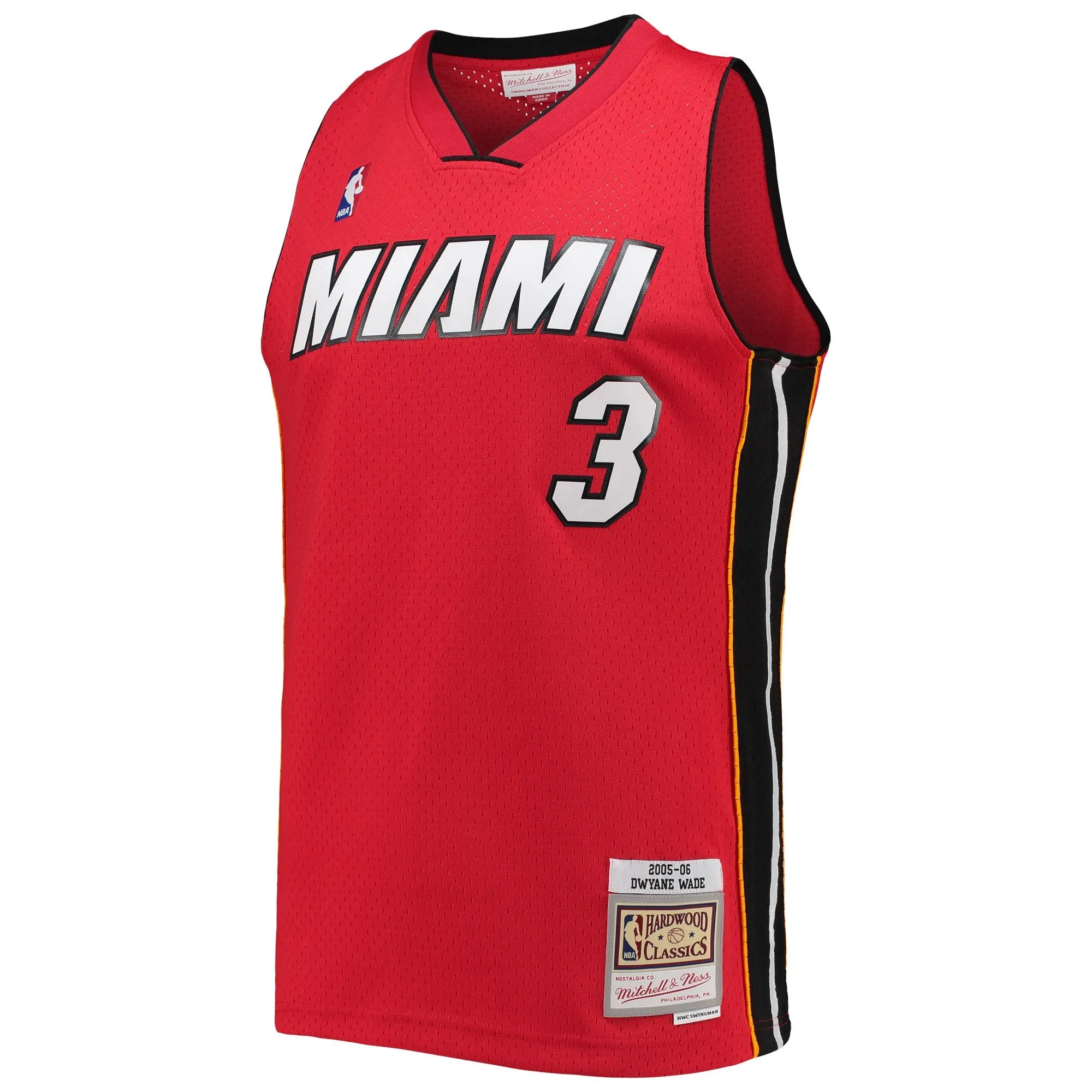 Dwyane Wade Miami Heat Mitchell & Ness Big & Tall Hardwood Classics 2005/06 Swingman Jersey - Red