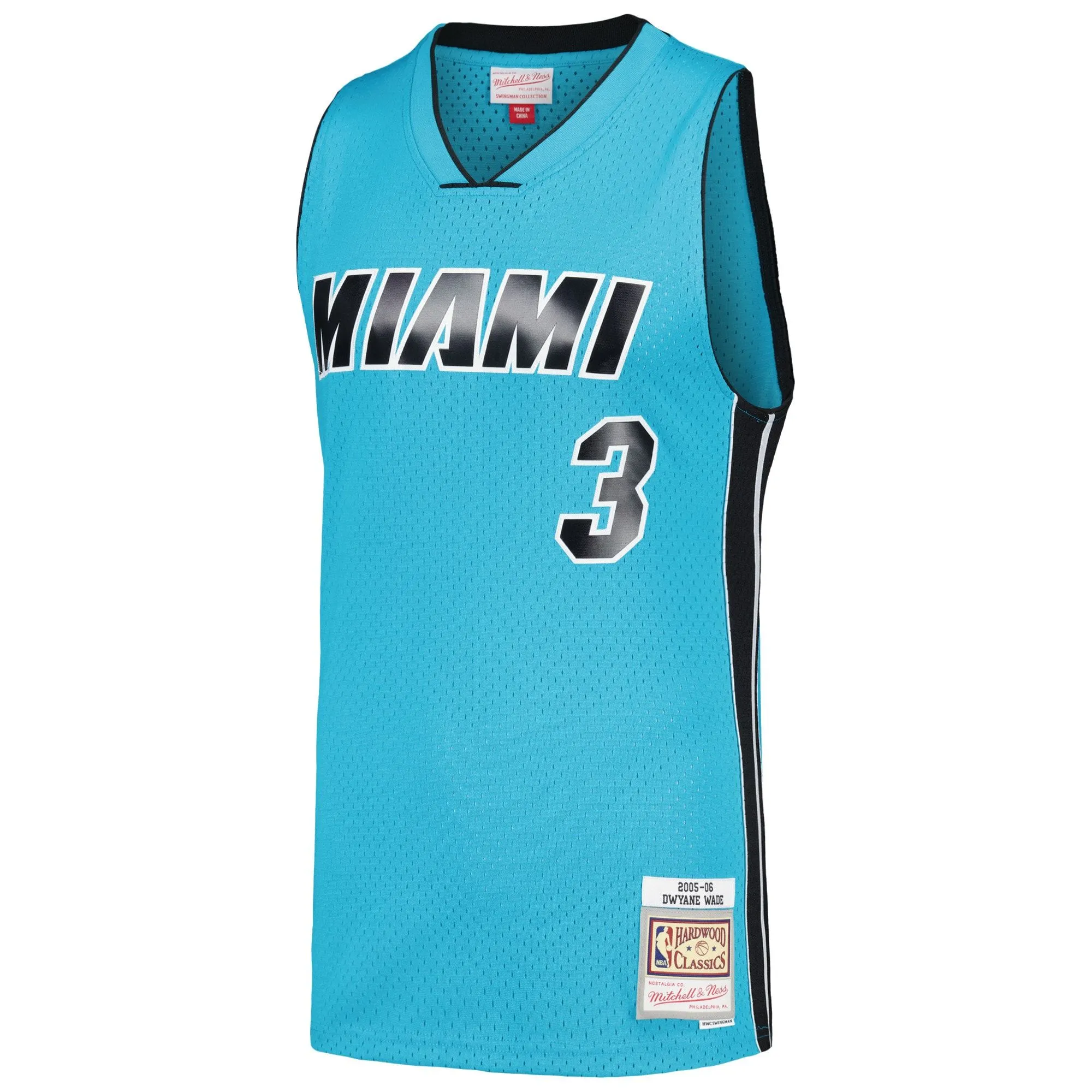 Dwyane Wade Miami Heat Mitchell & Ness Hardwood Classics 2005/06 Tropical Swingman Jersey - Blue