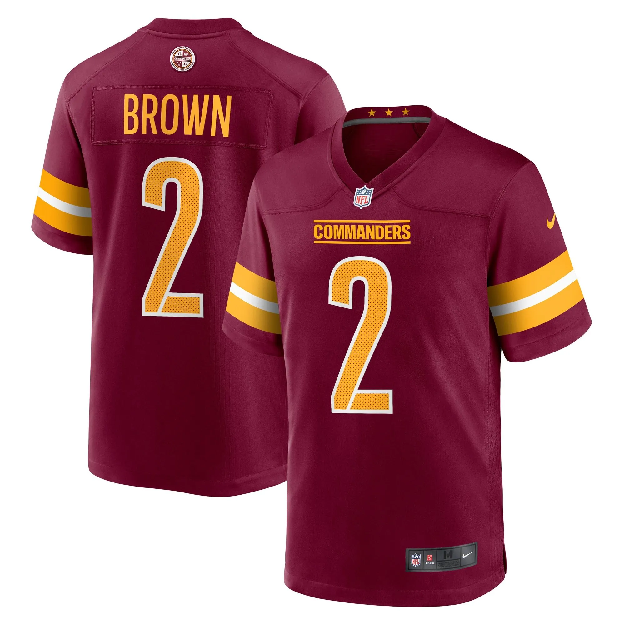 Dyami Brown Washington Commanders  Player Game Jersey - Burgundy